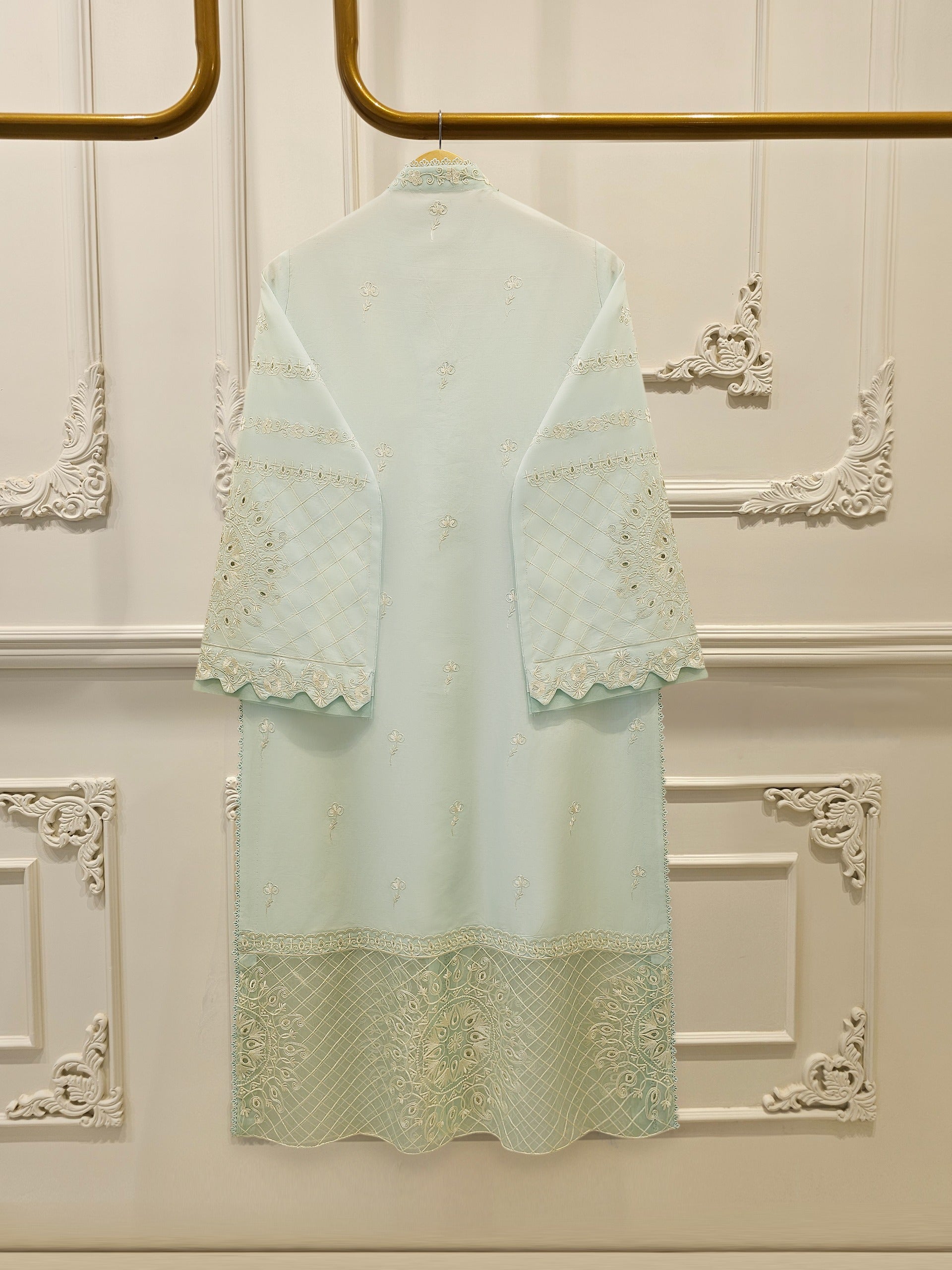 3 Piece - Embroidered Cambric Suit S114940