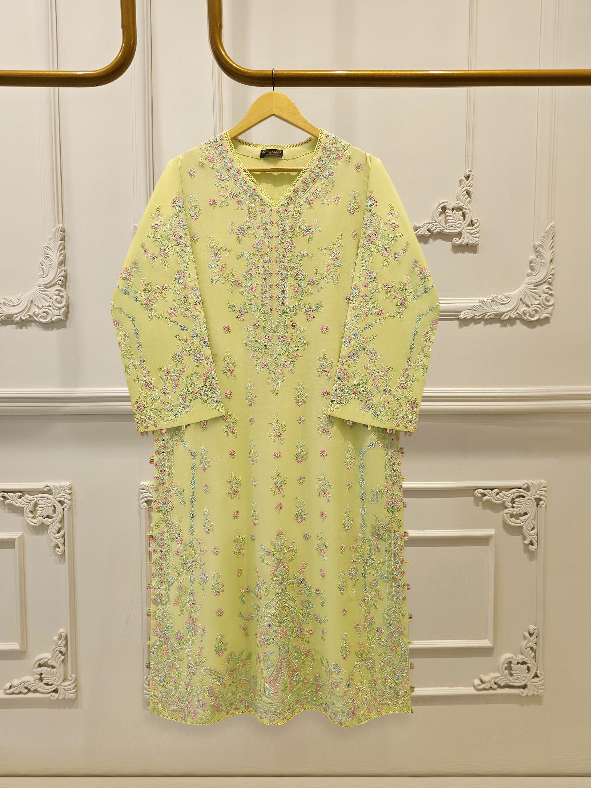 Embroidered Kora Cotton Shirt S114497