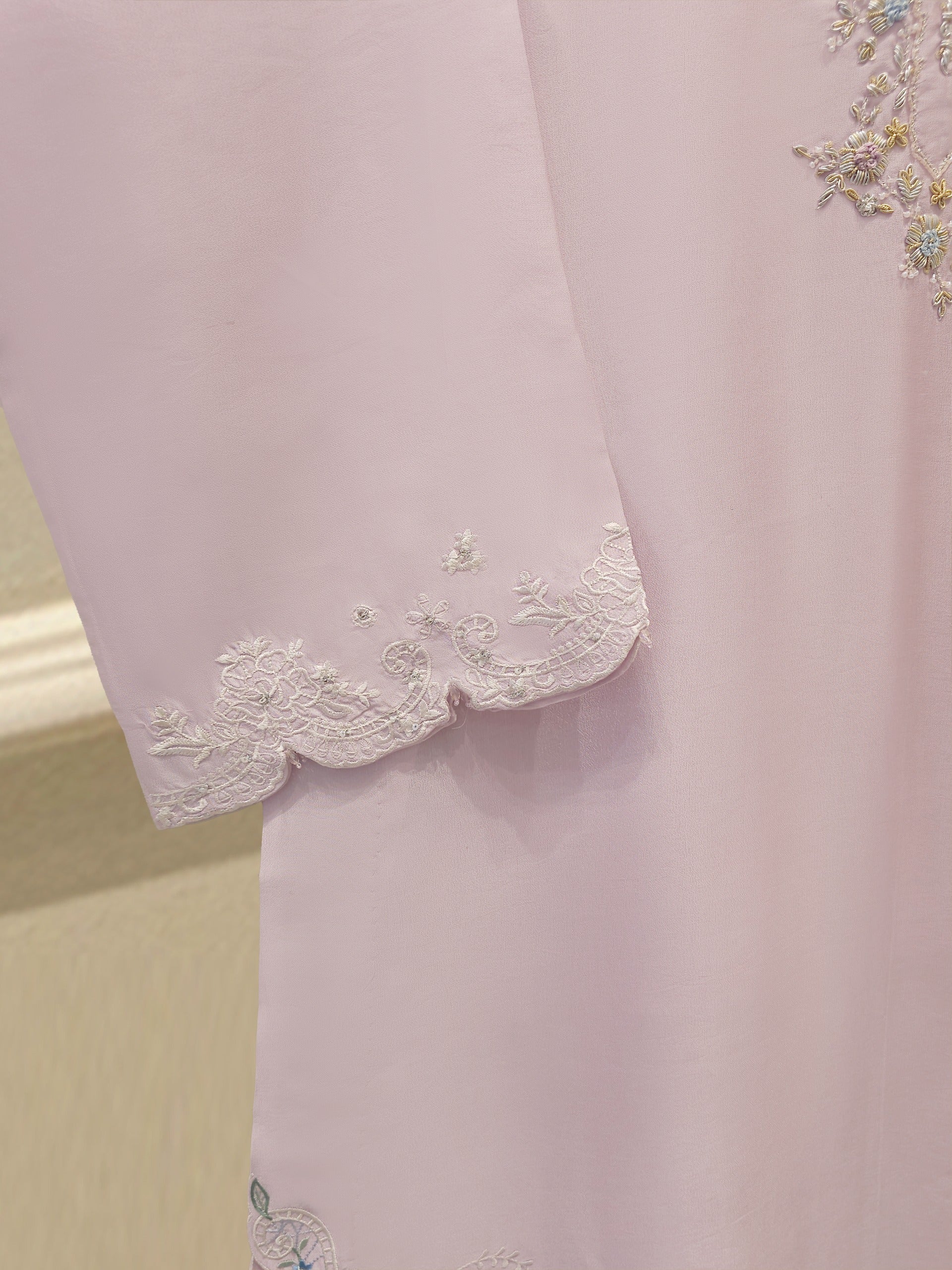 2 Piece- Pure Sheesha Silk Embroidered Suit S115130