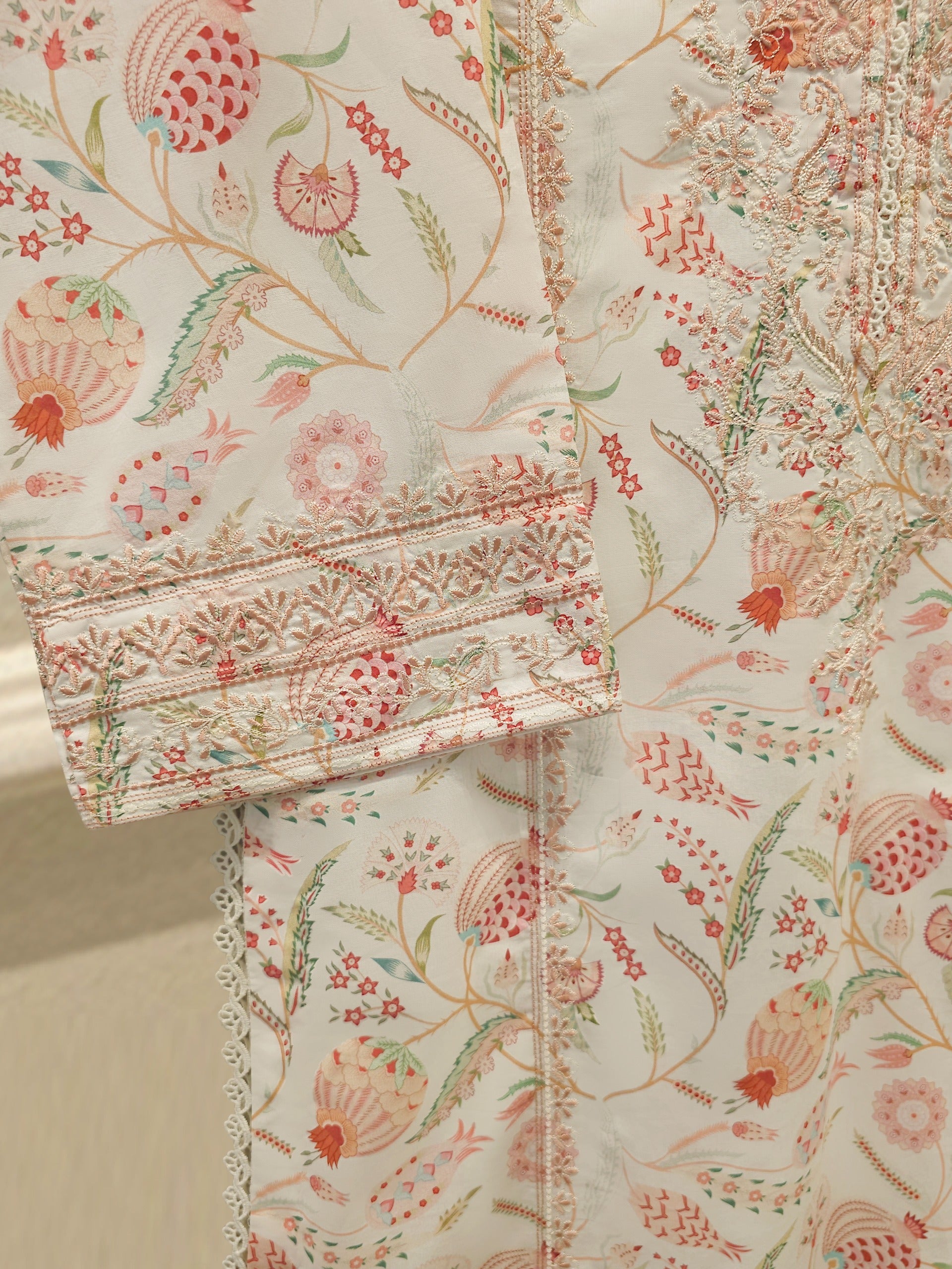 2 Piece Digital Printed Embroidered Lawn Suit S115174
