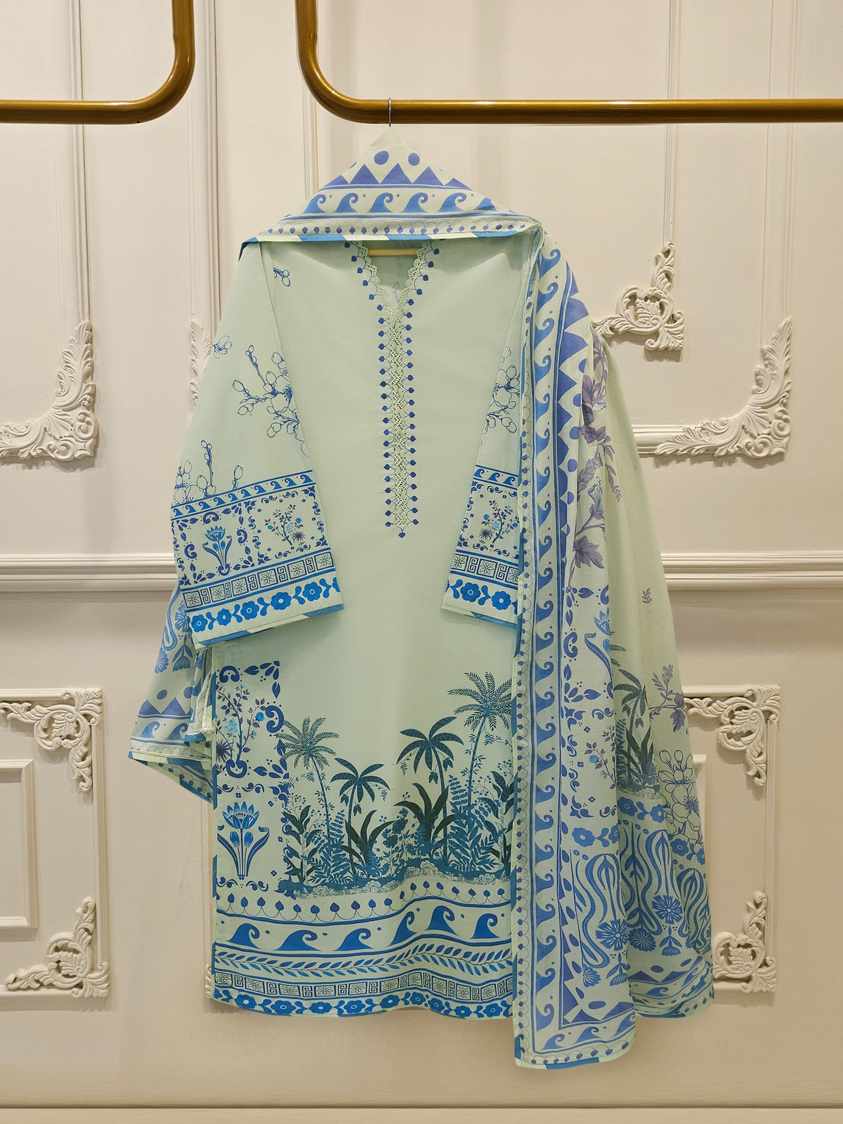 2 Piece - Digital Printed Lawn Suit S115361