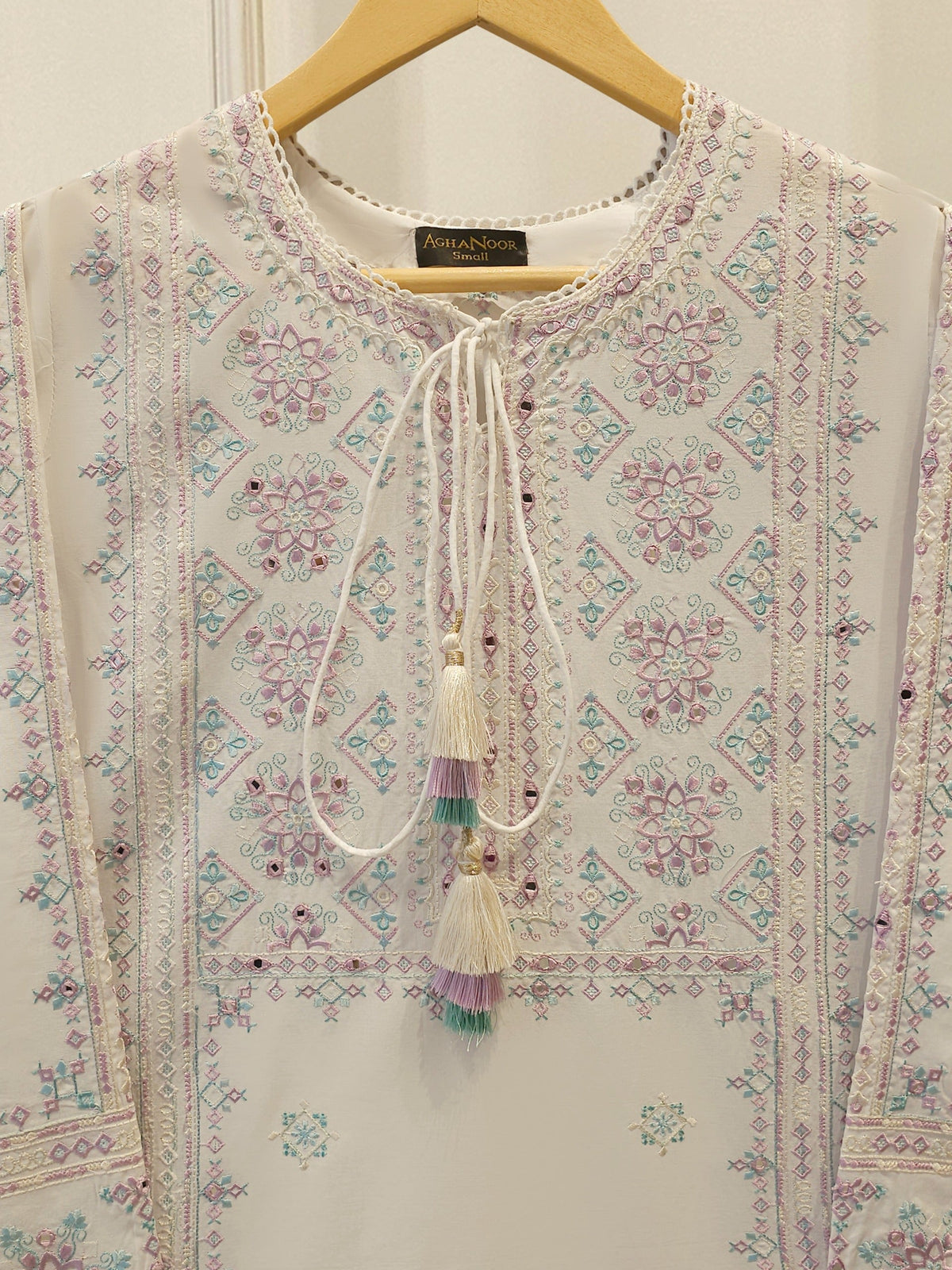 2 Piece - Embroidered Cambric Suit S115290