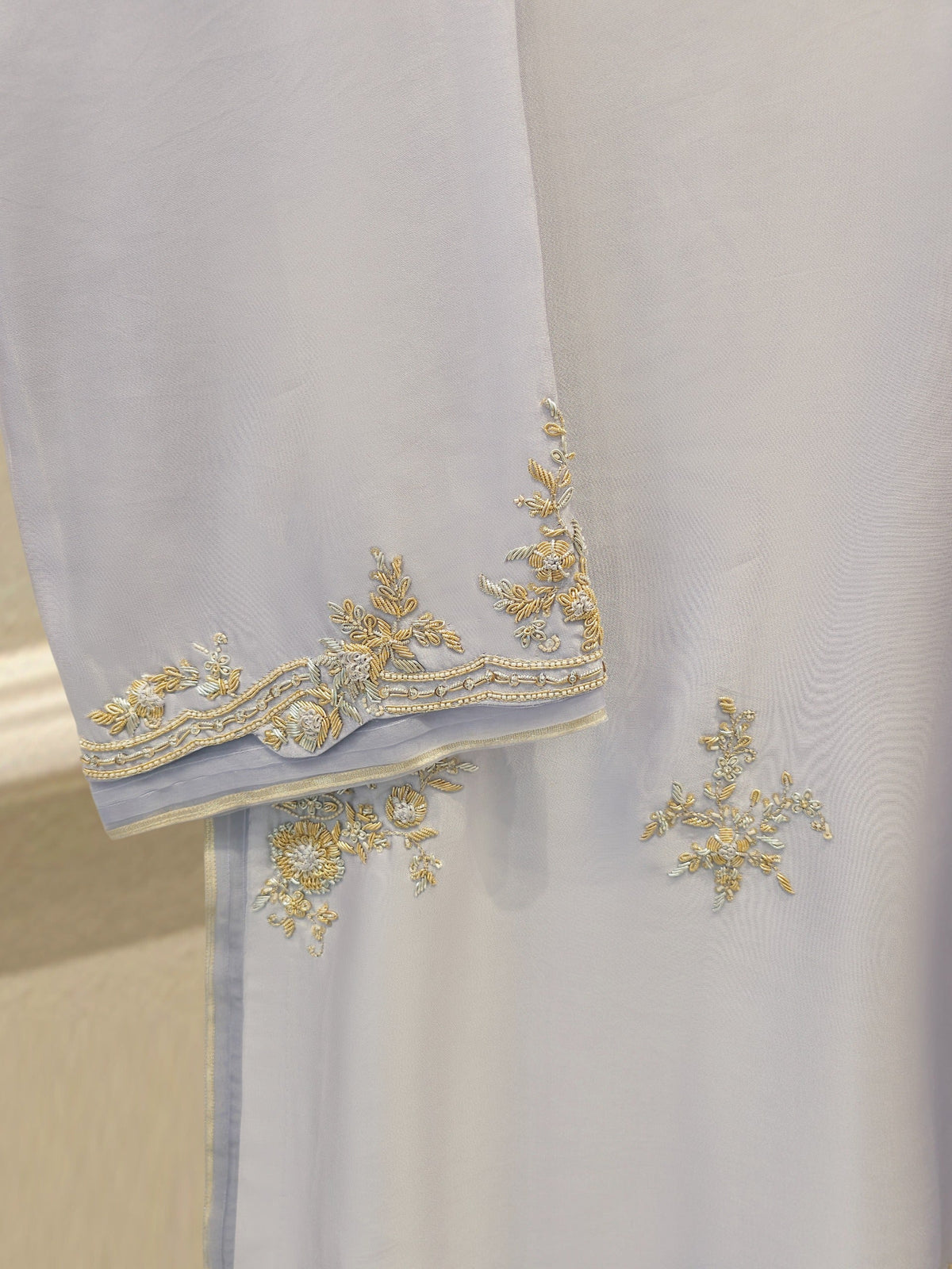 2 Piece- Pure Sheesha Silk Embroidered Suit S115614
