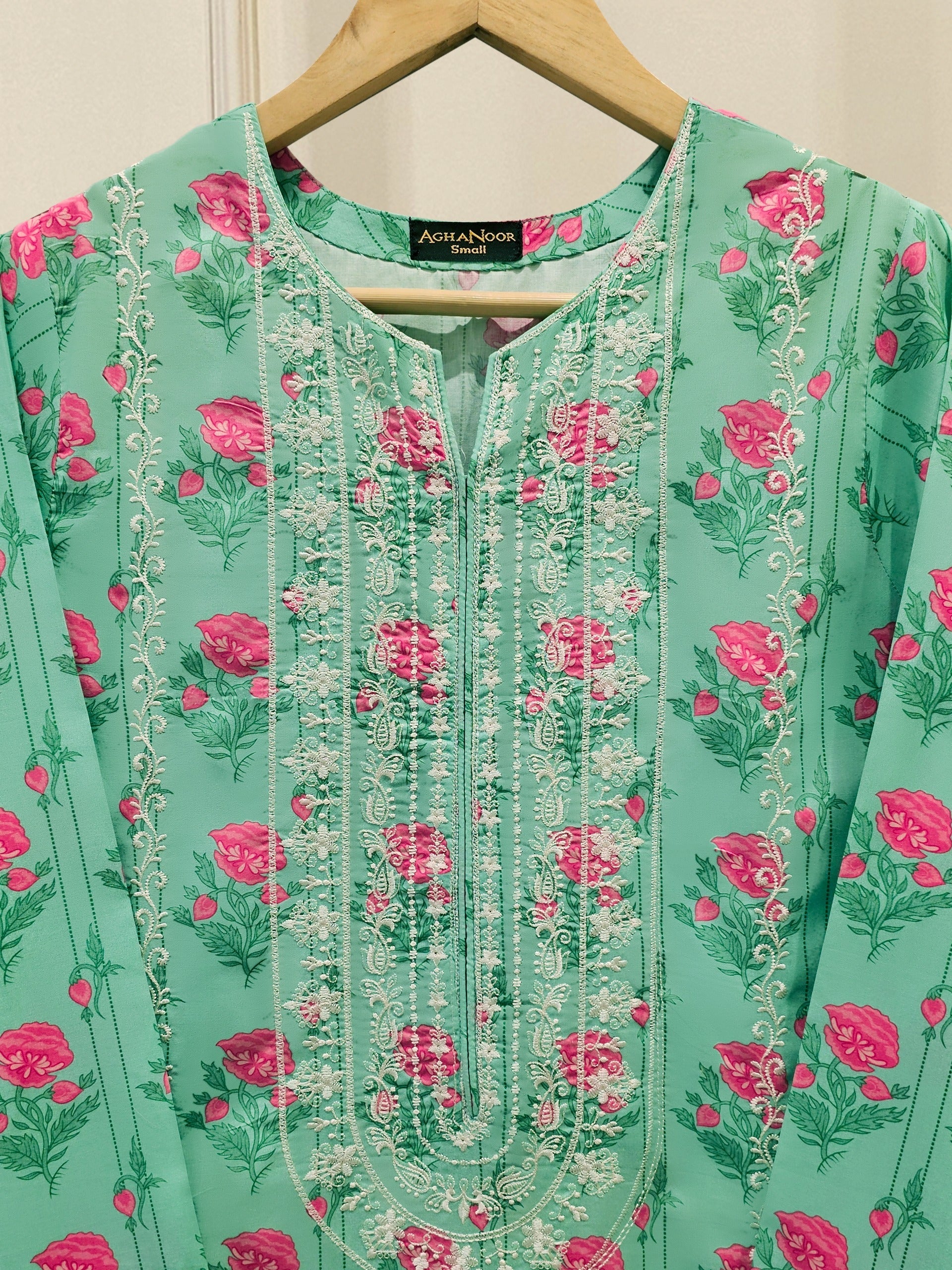 Digital Printed Embroidered Lawn Shirt S111740