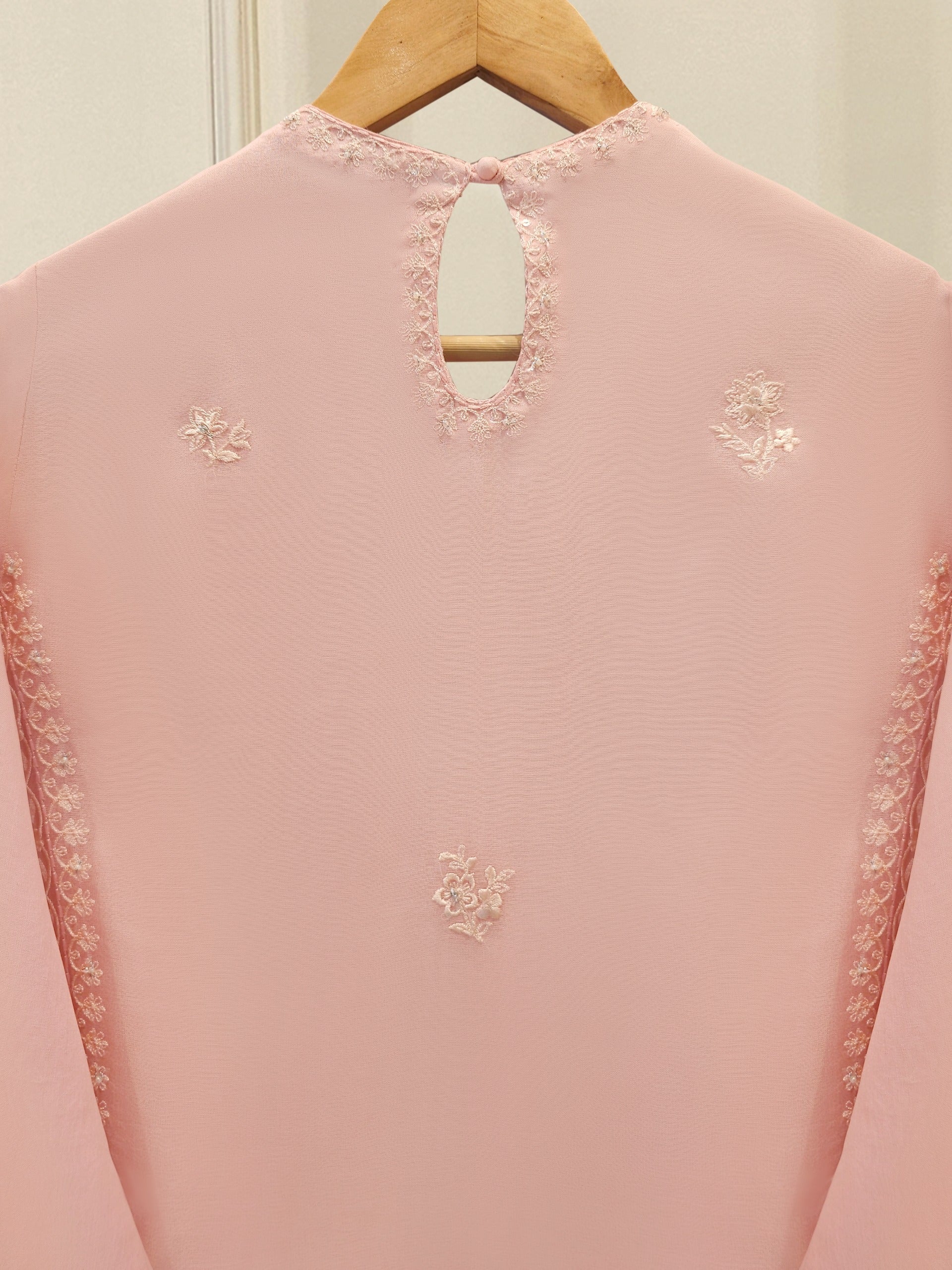 3 Piece - Pure Embroidered Organza Suit S112005