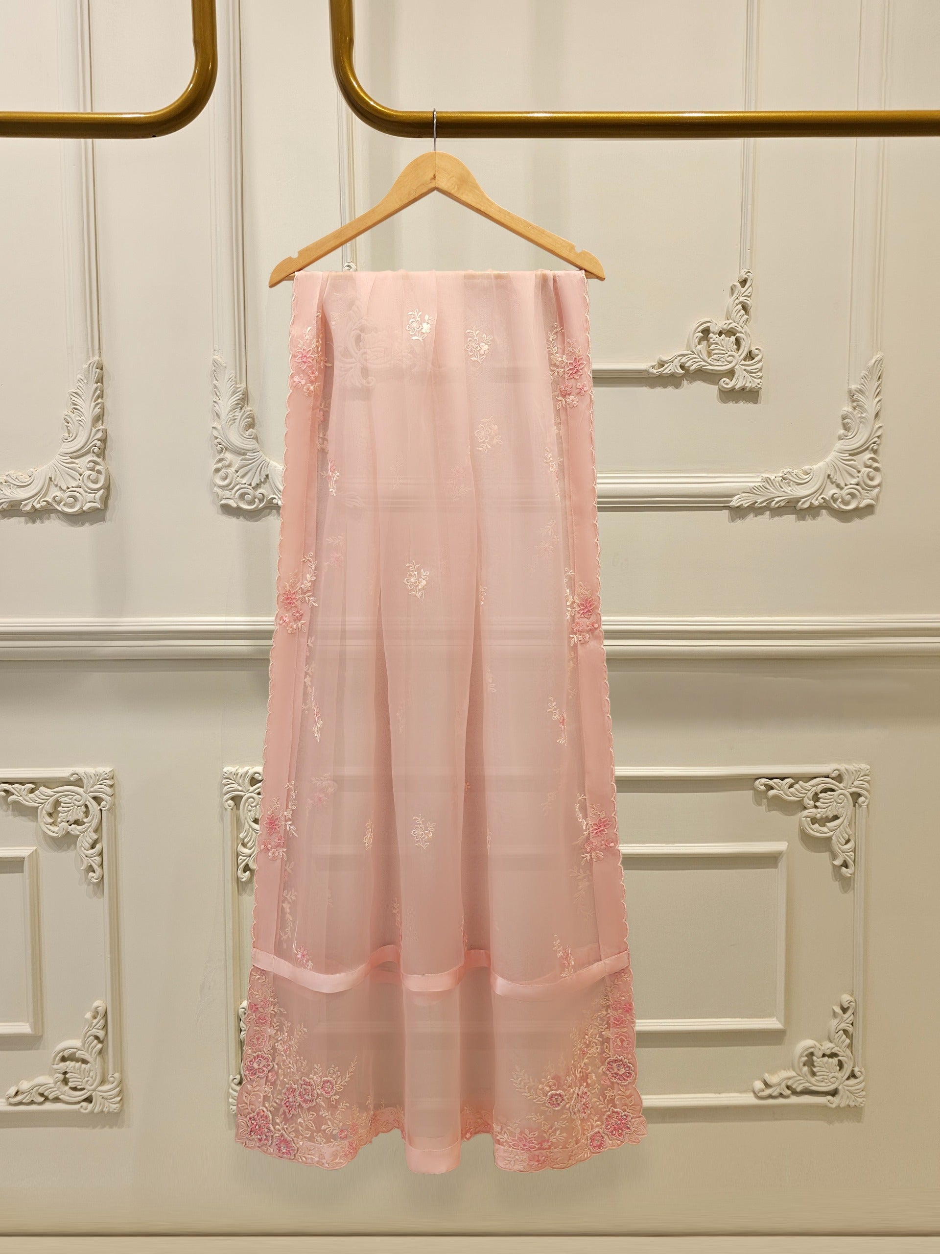 3 Piece - Pure Embroidered Organza Suit S112005