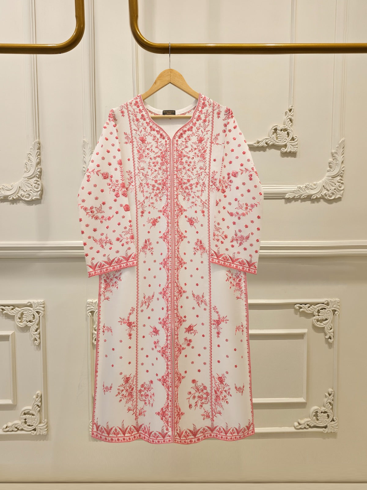 2 Piece- Korean Silk Embroidered Suit S112090