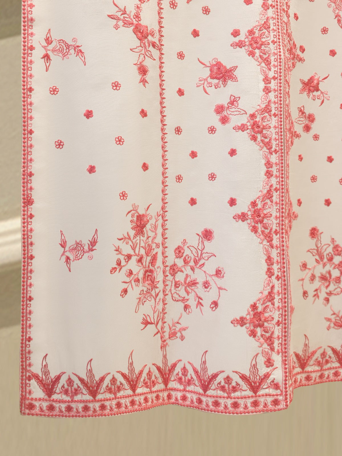 2 Piece- Korean Silk Embroidered Suit S112090