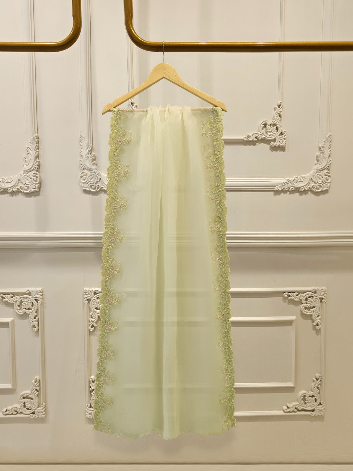 3 Piece- Pure Khaddi Silk Embroidered Suit S112306