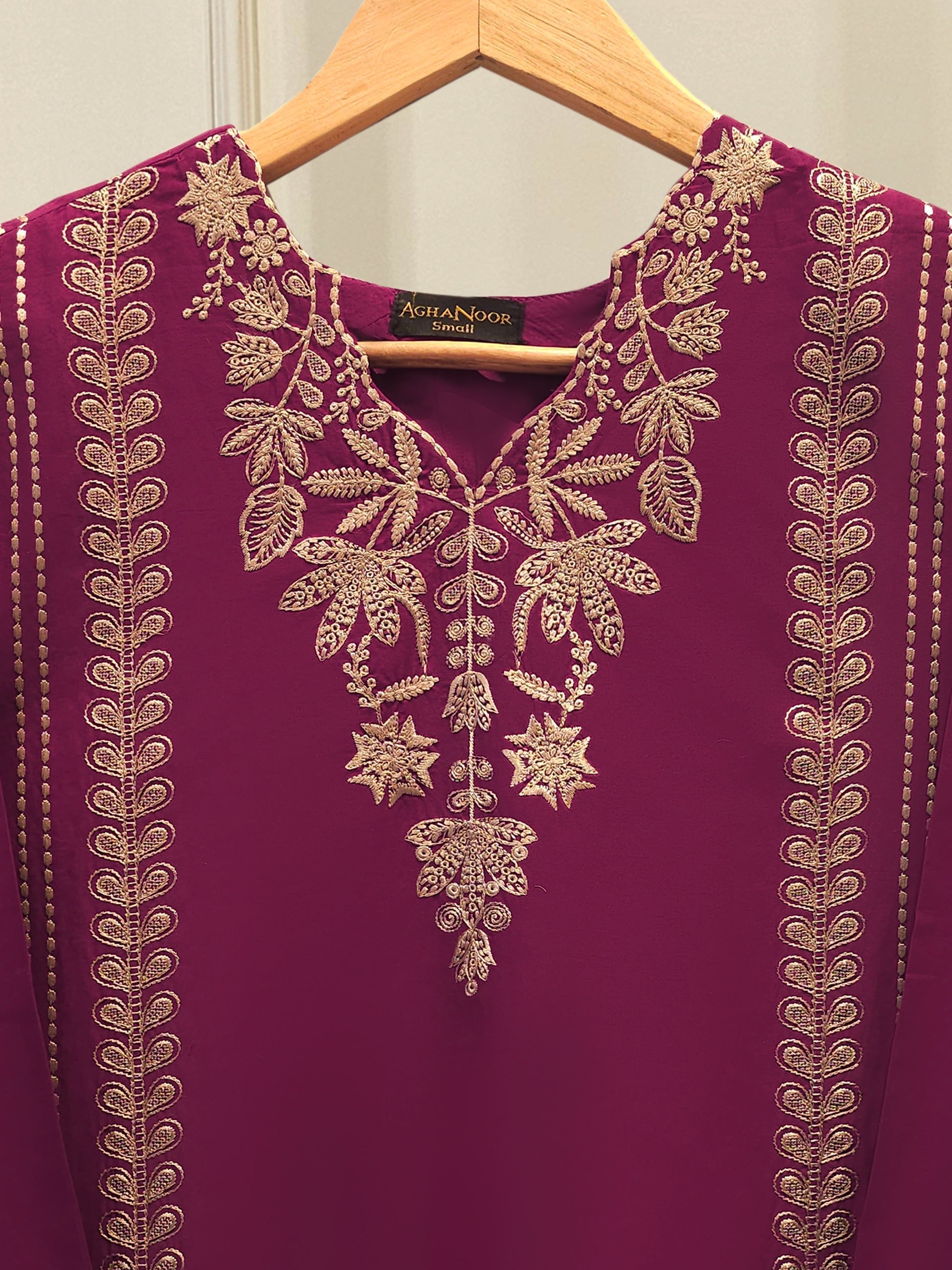 2 Piece - Embroidered Cambric Suit S112353