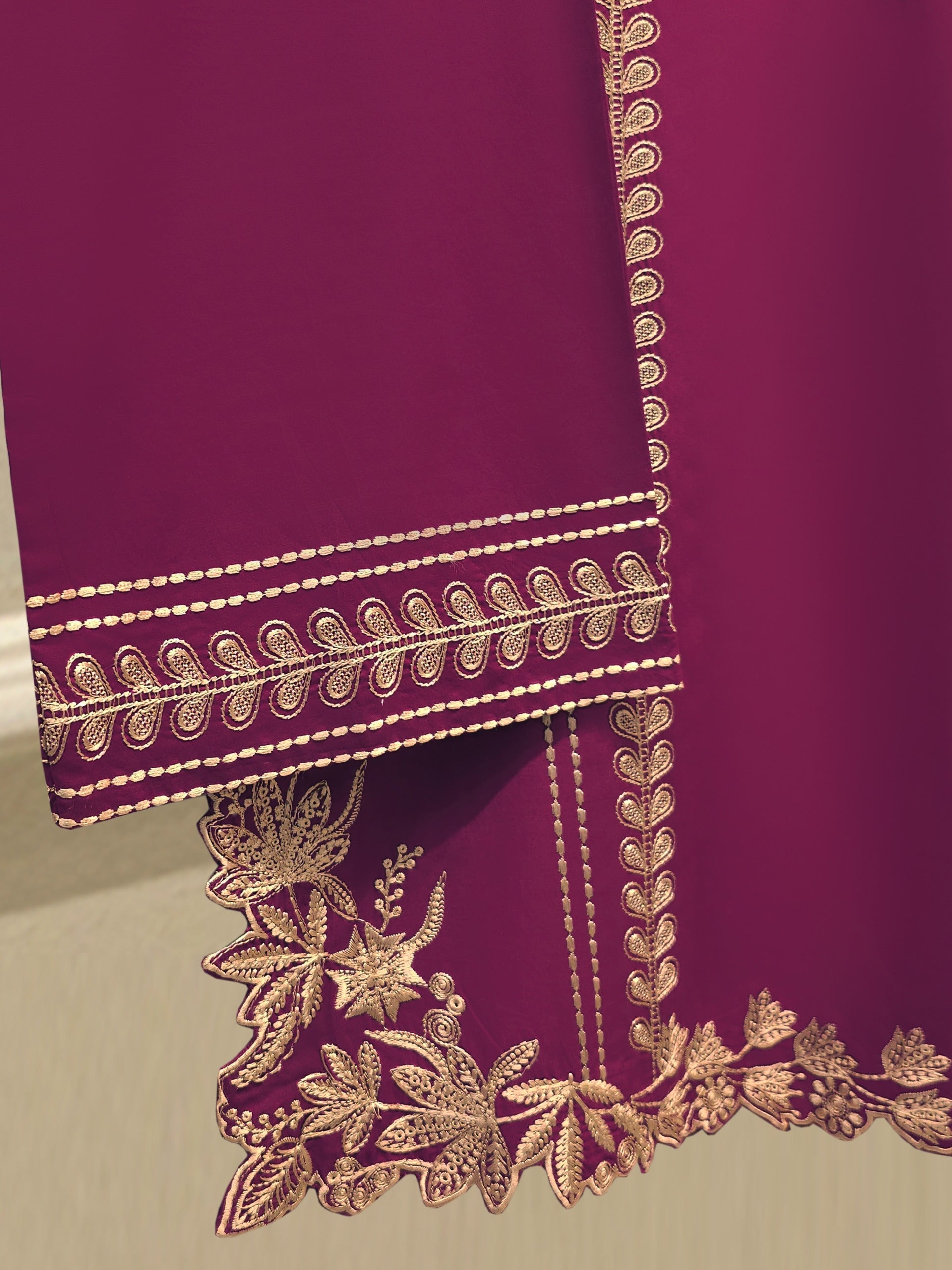 2 Piece - Embroidered Cambric Suit S112353