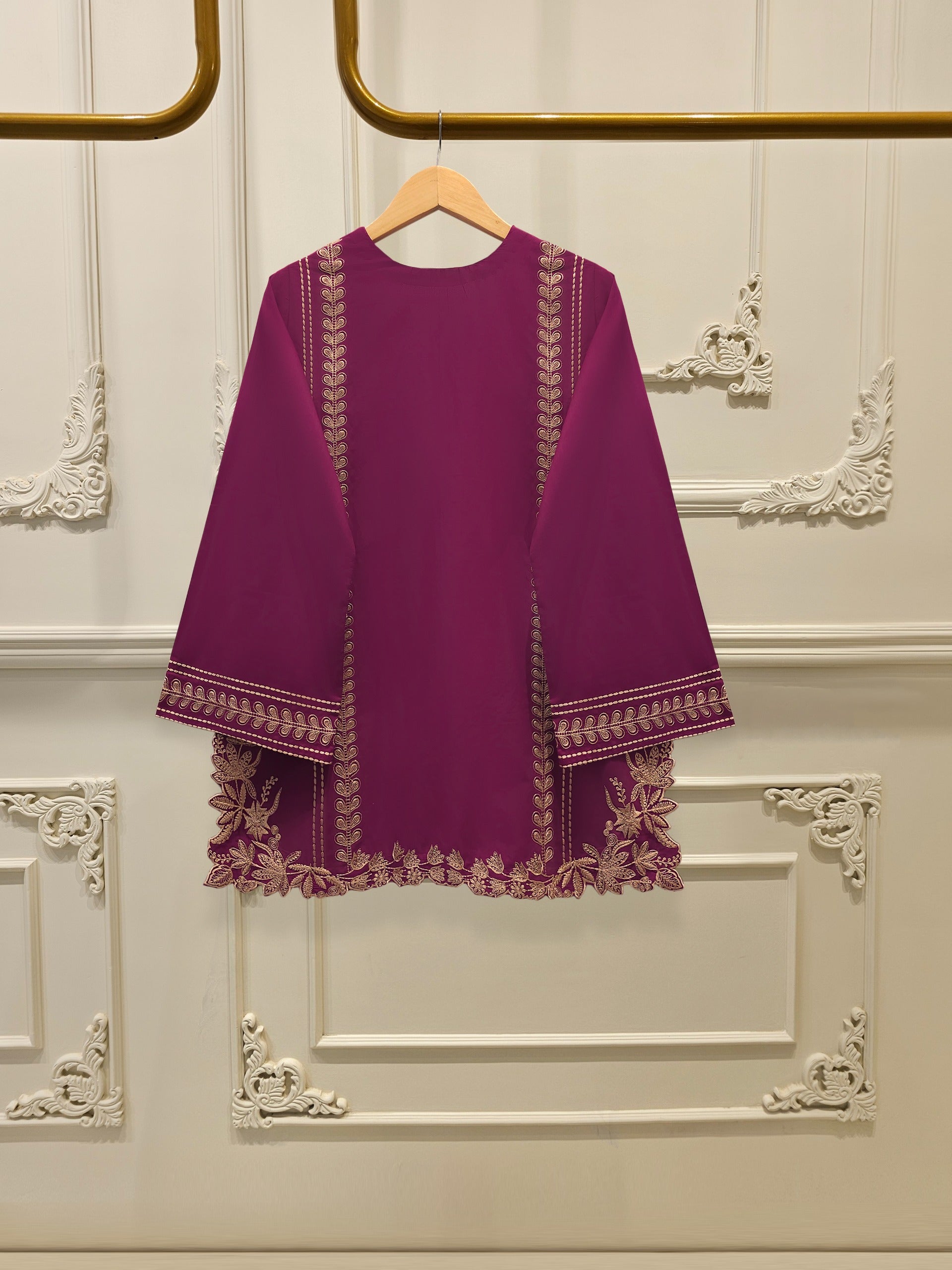 2 Piece - Embroidered Cambric Suit S112353