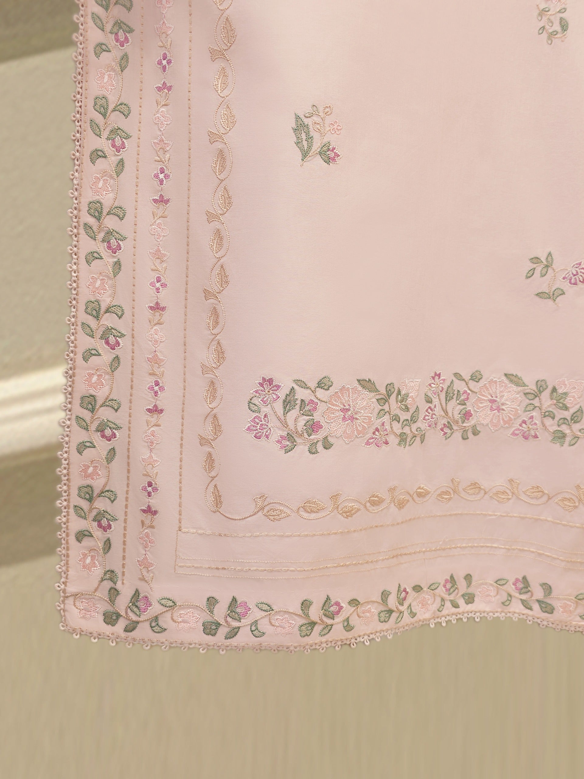 2 Piece - Embroidered Cambric Suit S112387