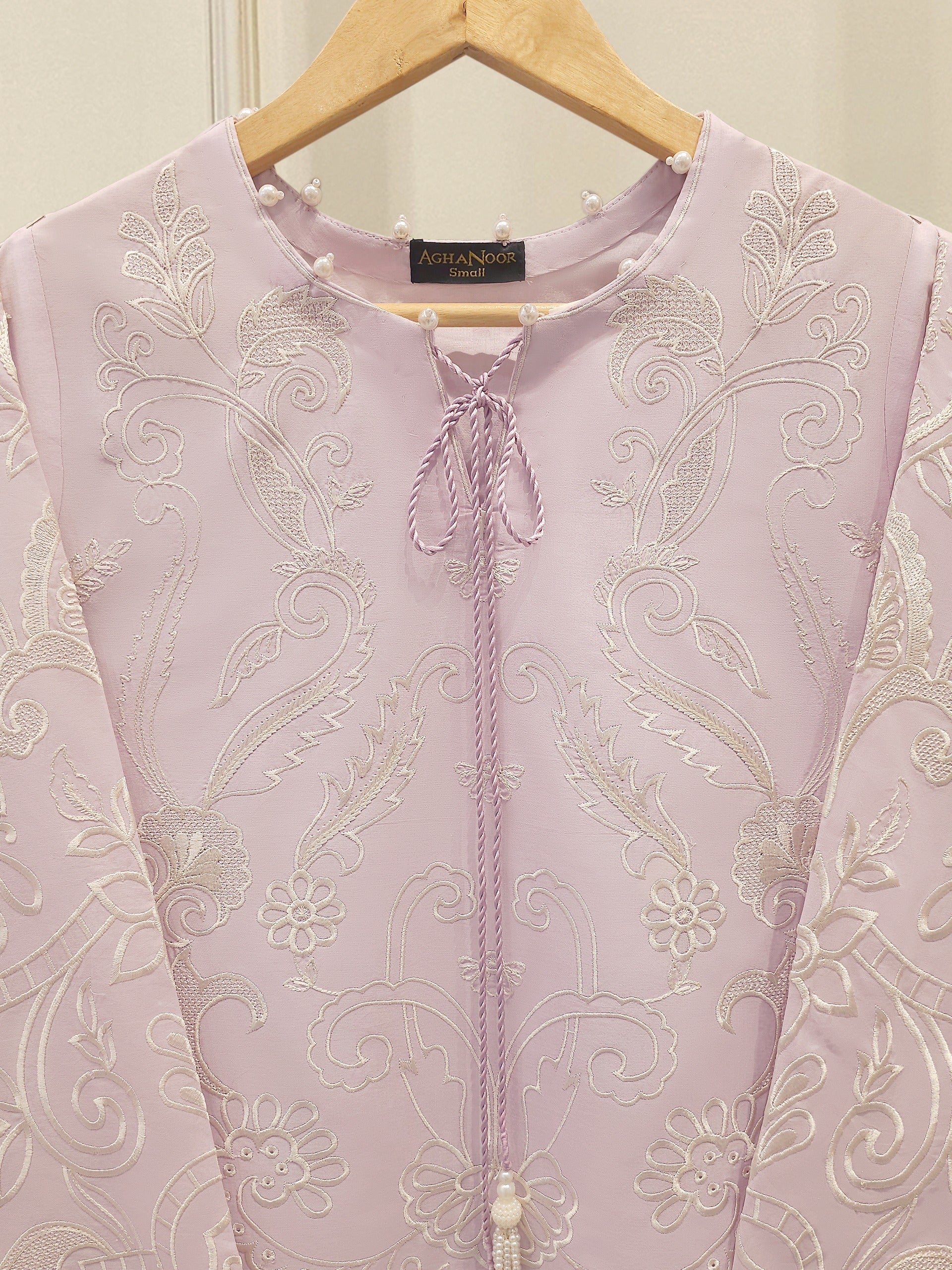 2 Piece - Embroidered Cambric Suit S112414