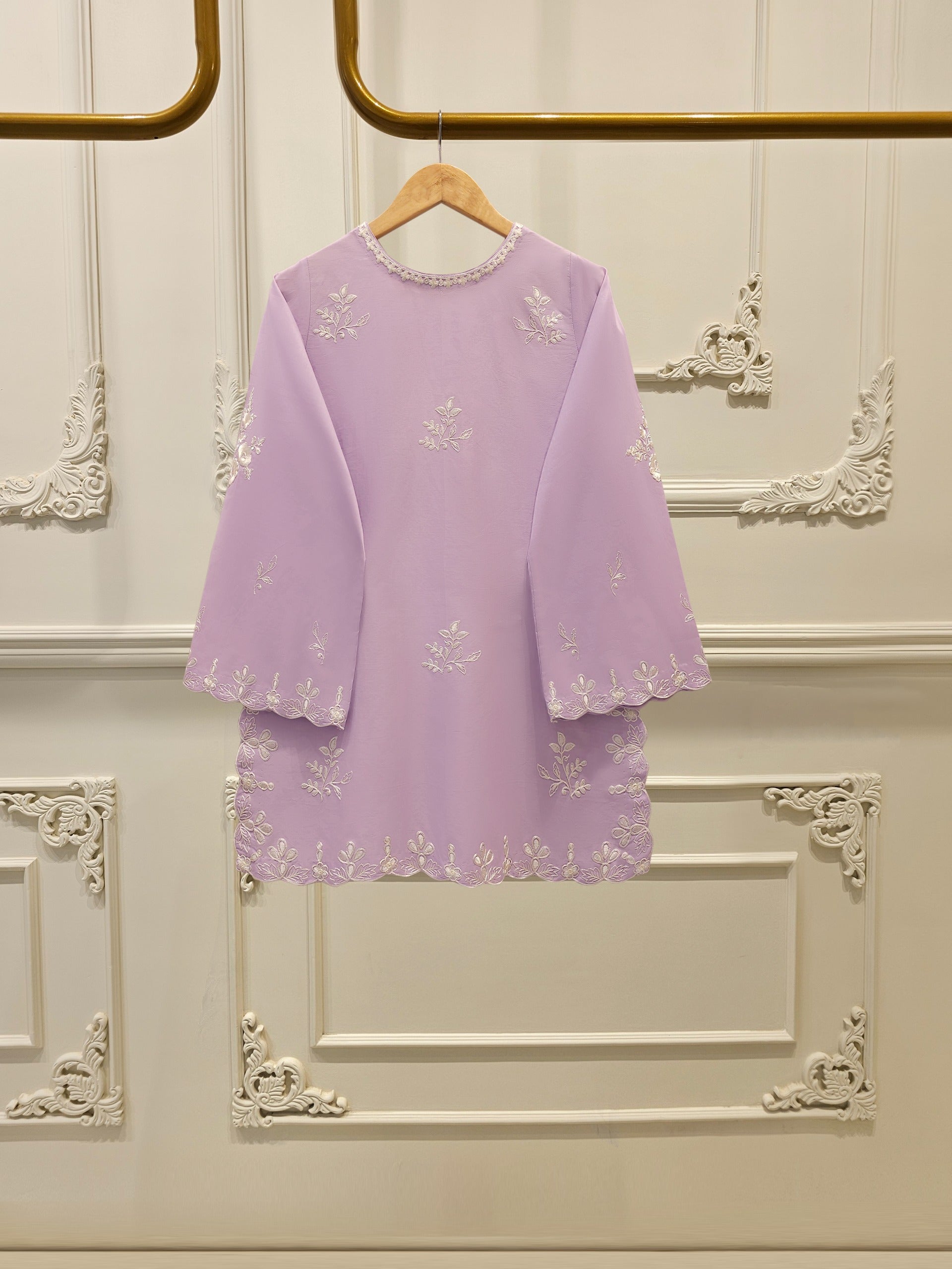 2 Piece - Embroidered Cambric Suit S112455