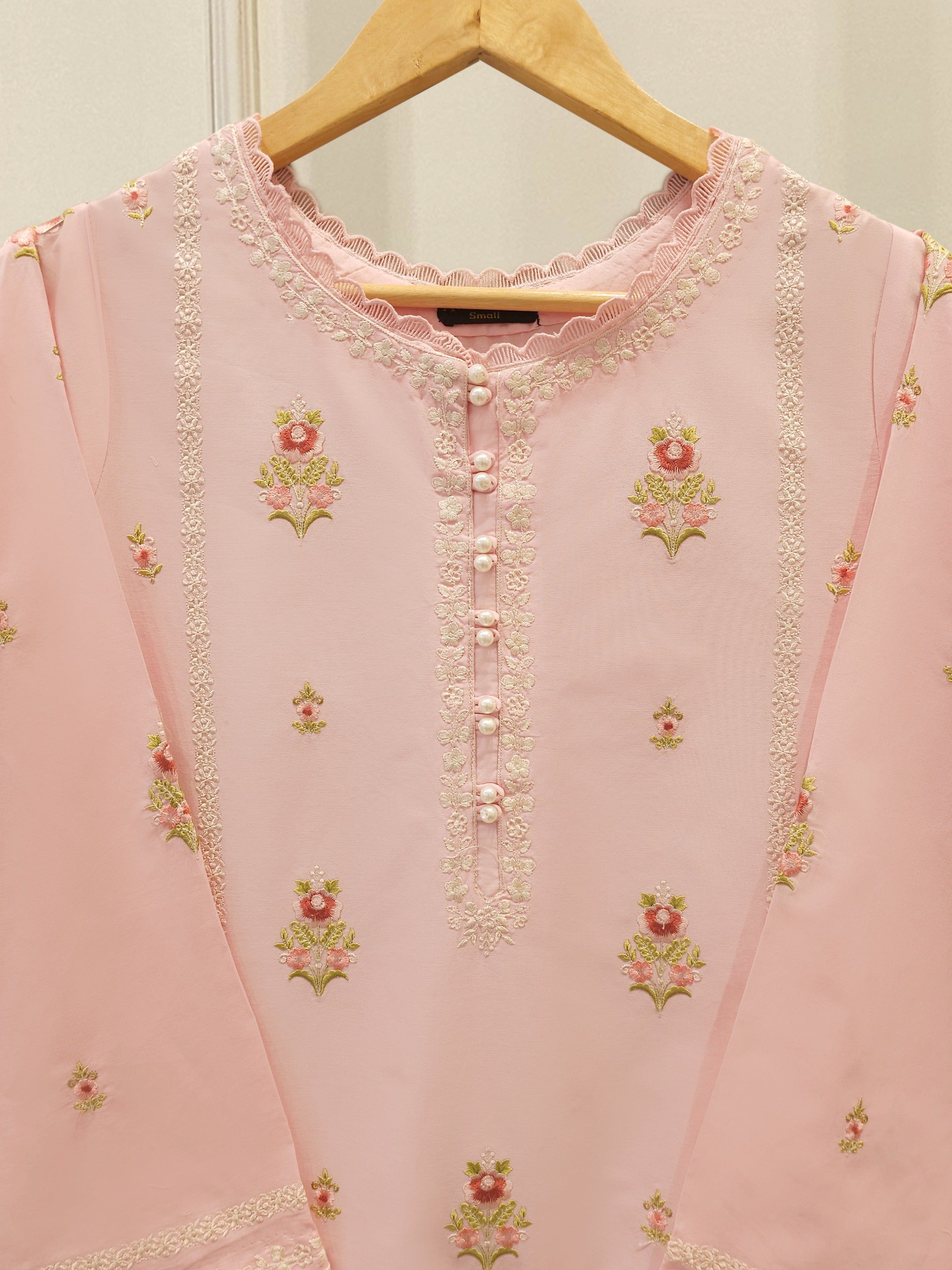 2 Piece - Embroidered Cambric Suit S112473