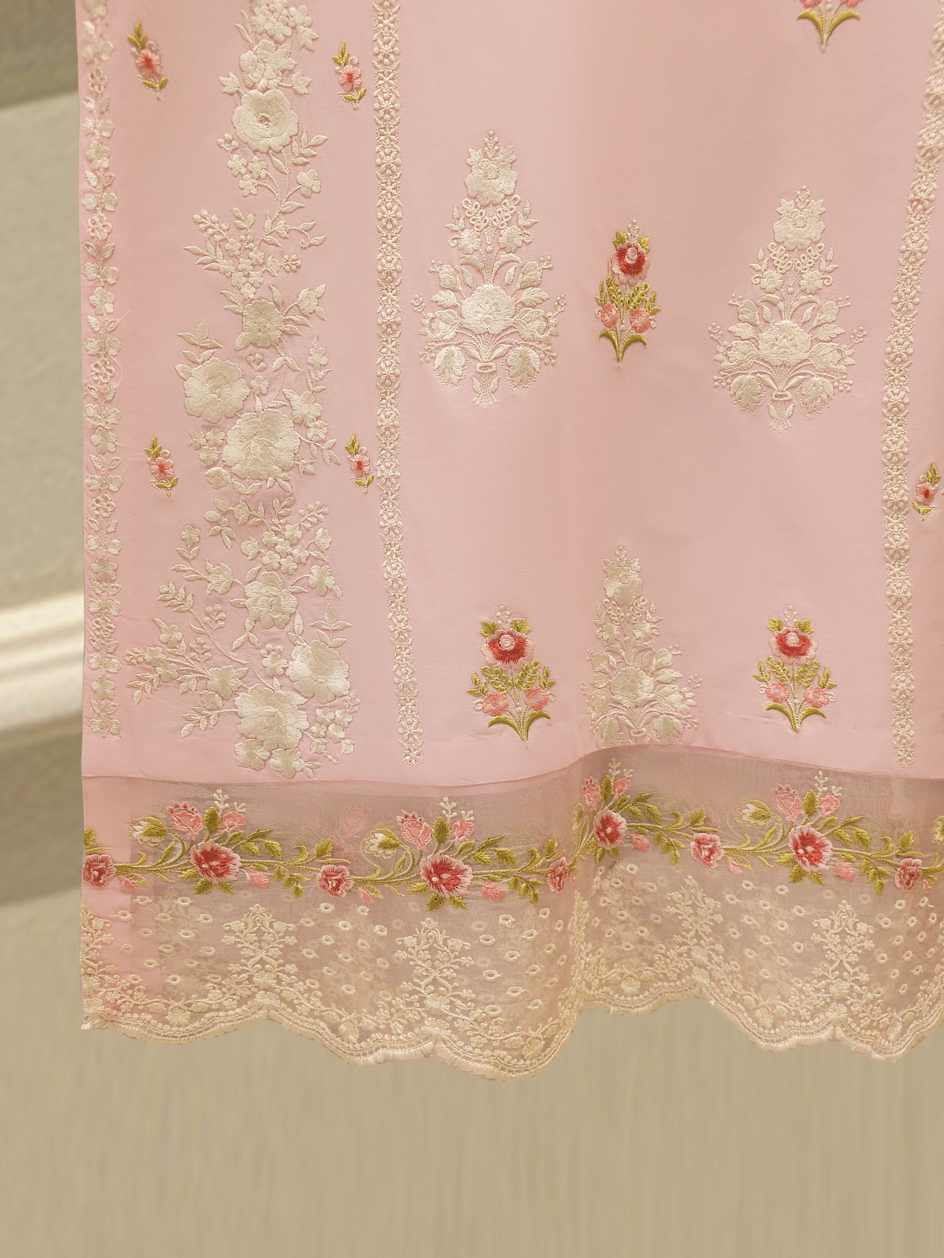 2 Piece - Embroidered Cambric Suit S112473