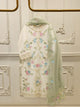 3 Piece - Pure Embroidered Cotton Net Suit S112489