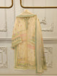 3 Piece - Pure Embroidered Printed Cotton Net Suit S112502