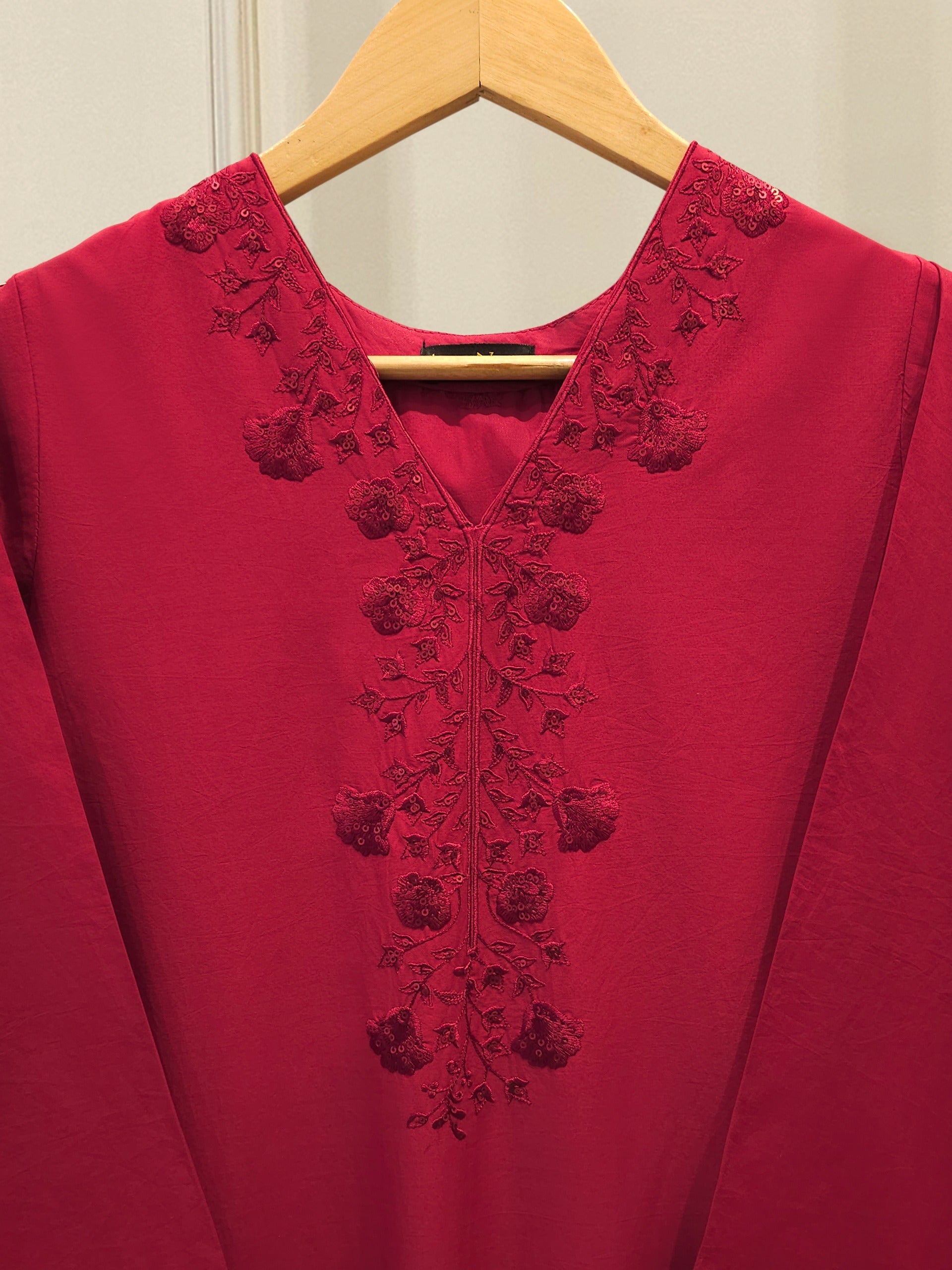 2 Piece - Embroidered Cambric Suit S112676