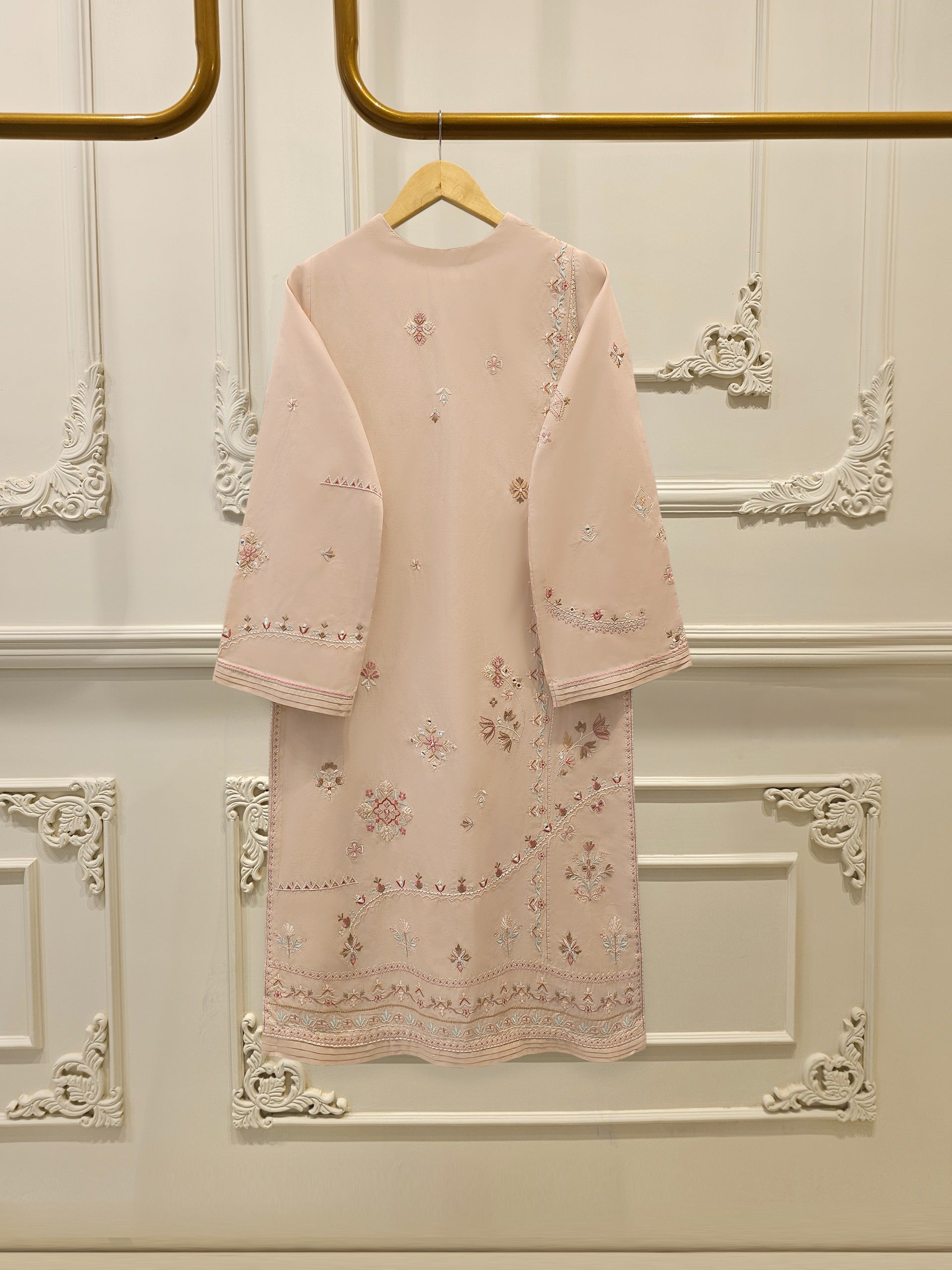 2 Piece - Embroidered Cambric Suit S112674