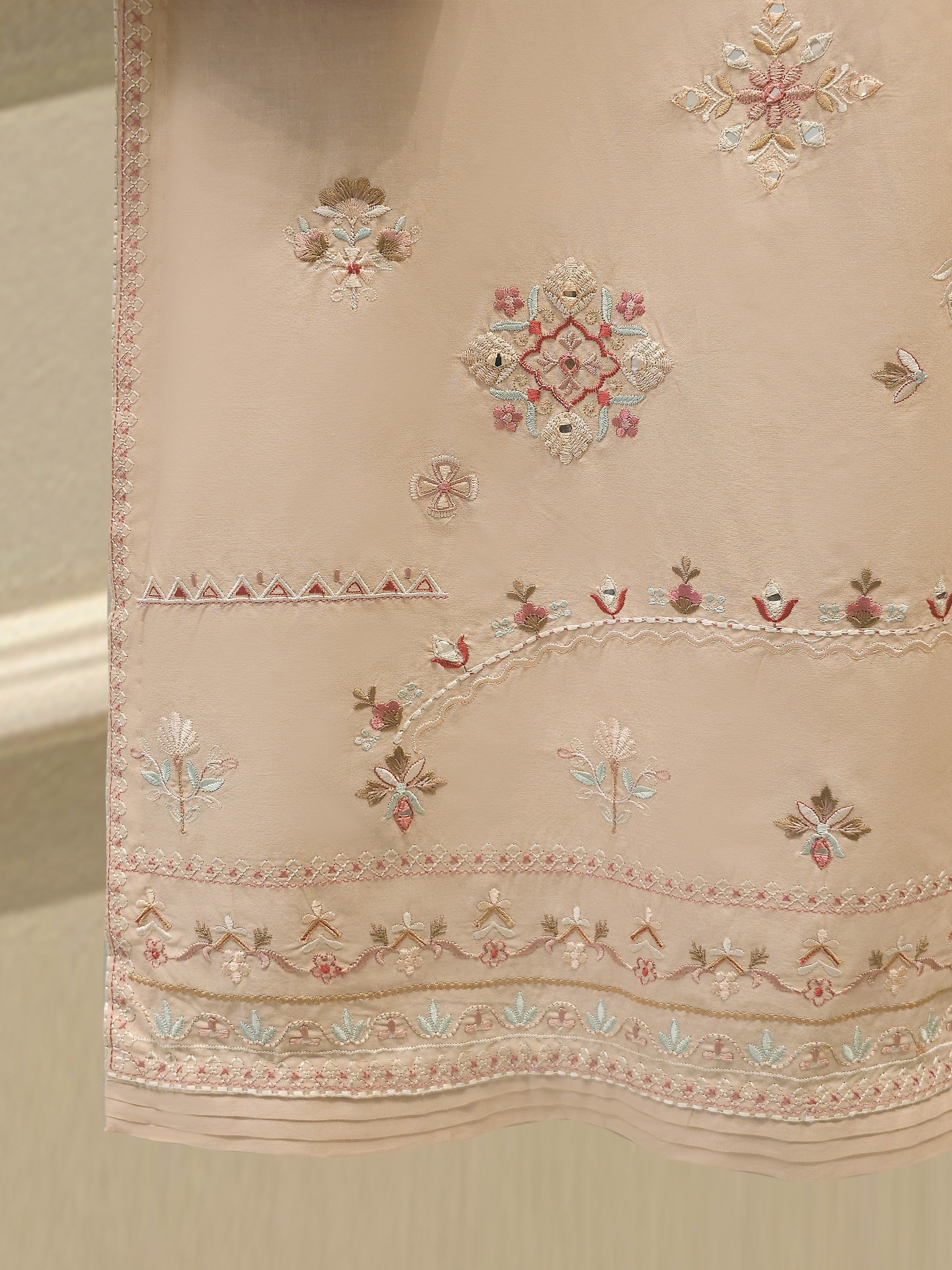 2 Piece - Embroidered Cambric Suit S112674