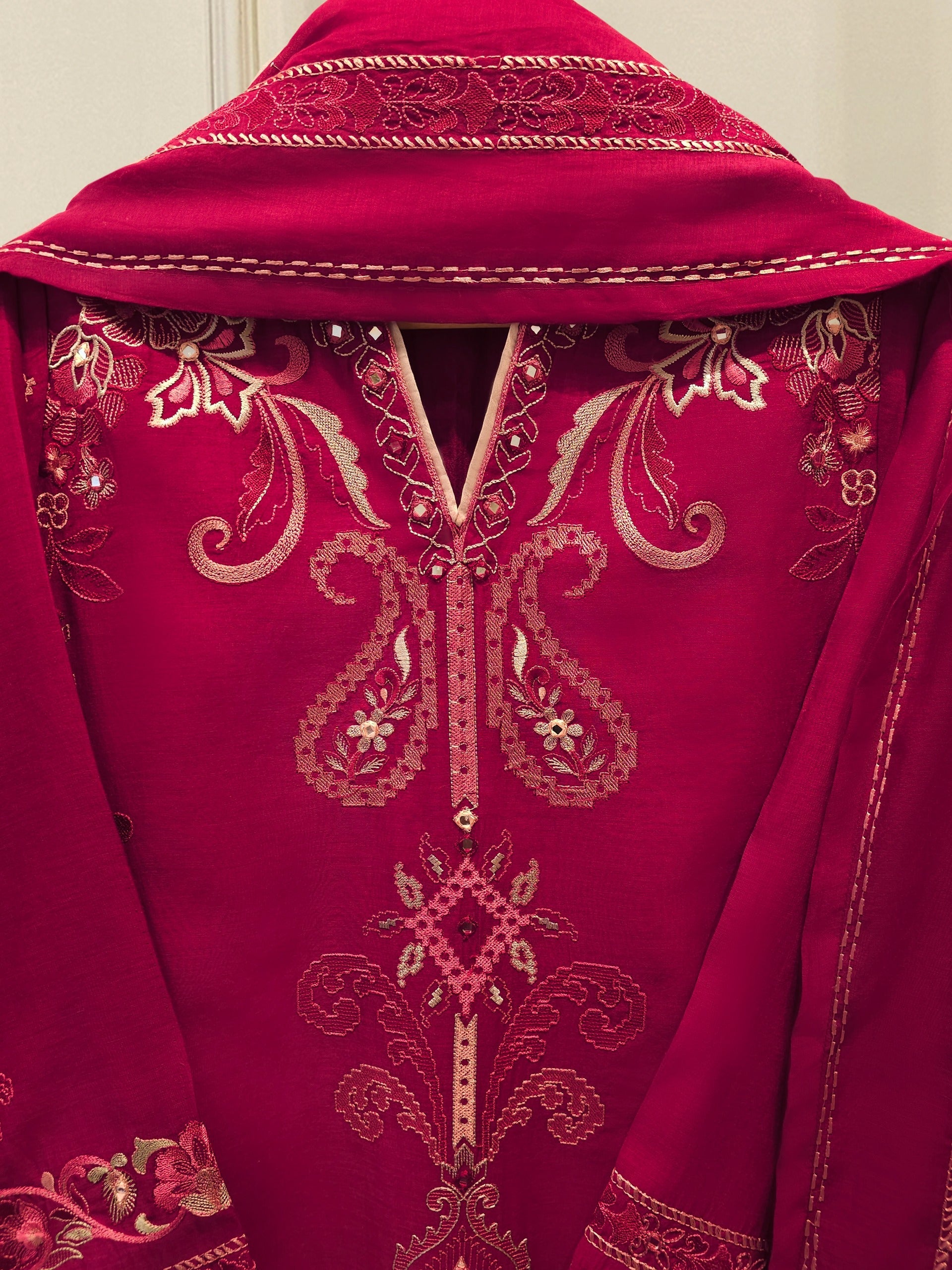 2 Piece - Embroidered Kora Cotton Suit S112683