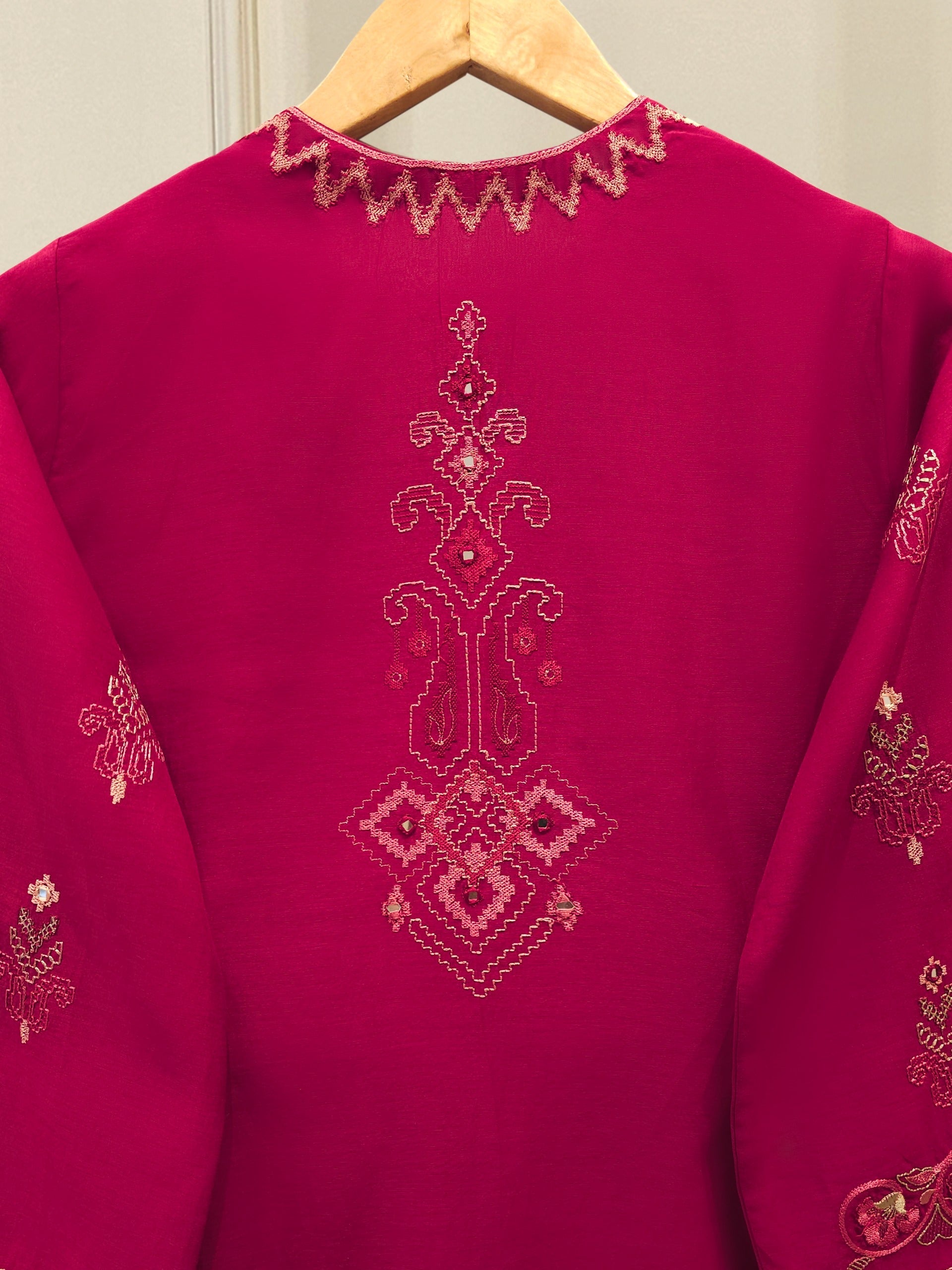 2 Piece - Embroidered Kora Cotton Suit S112683