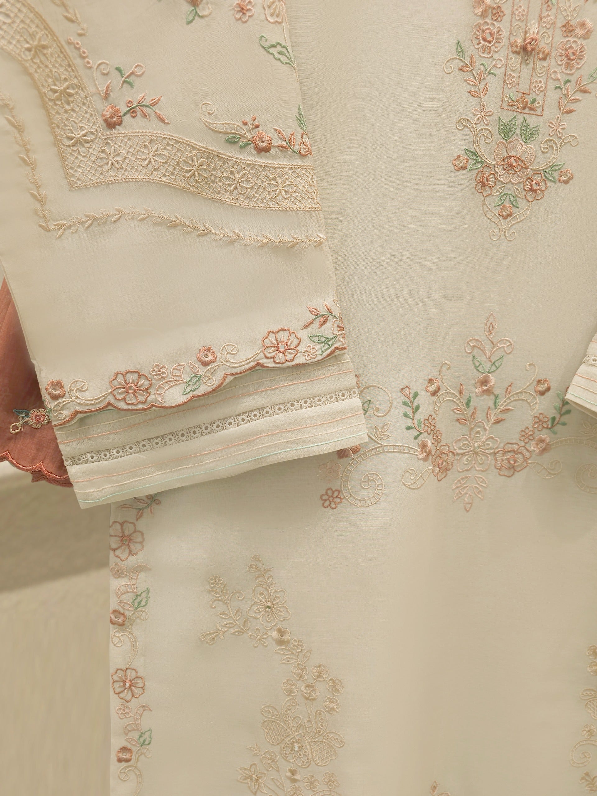 3 Piece - Embroidered Kora Cotton Suit S112817