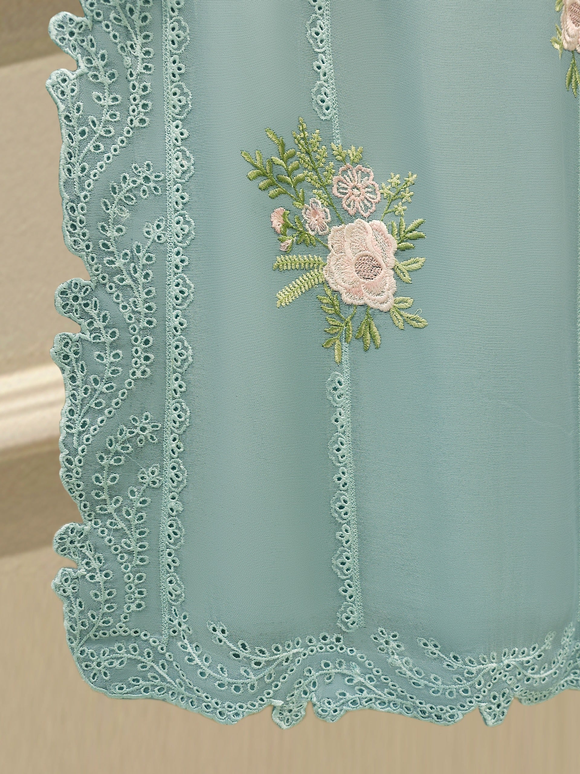 3 Piece - Pure Embroidered Cotton Net Suit S112900