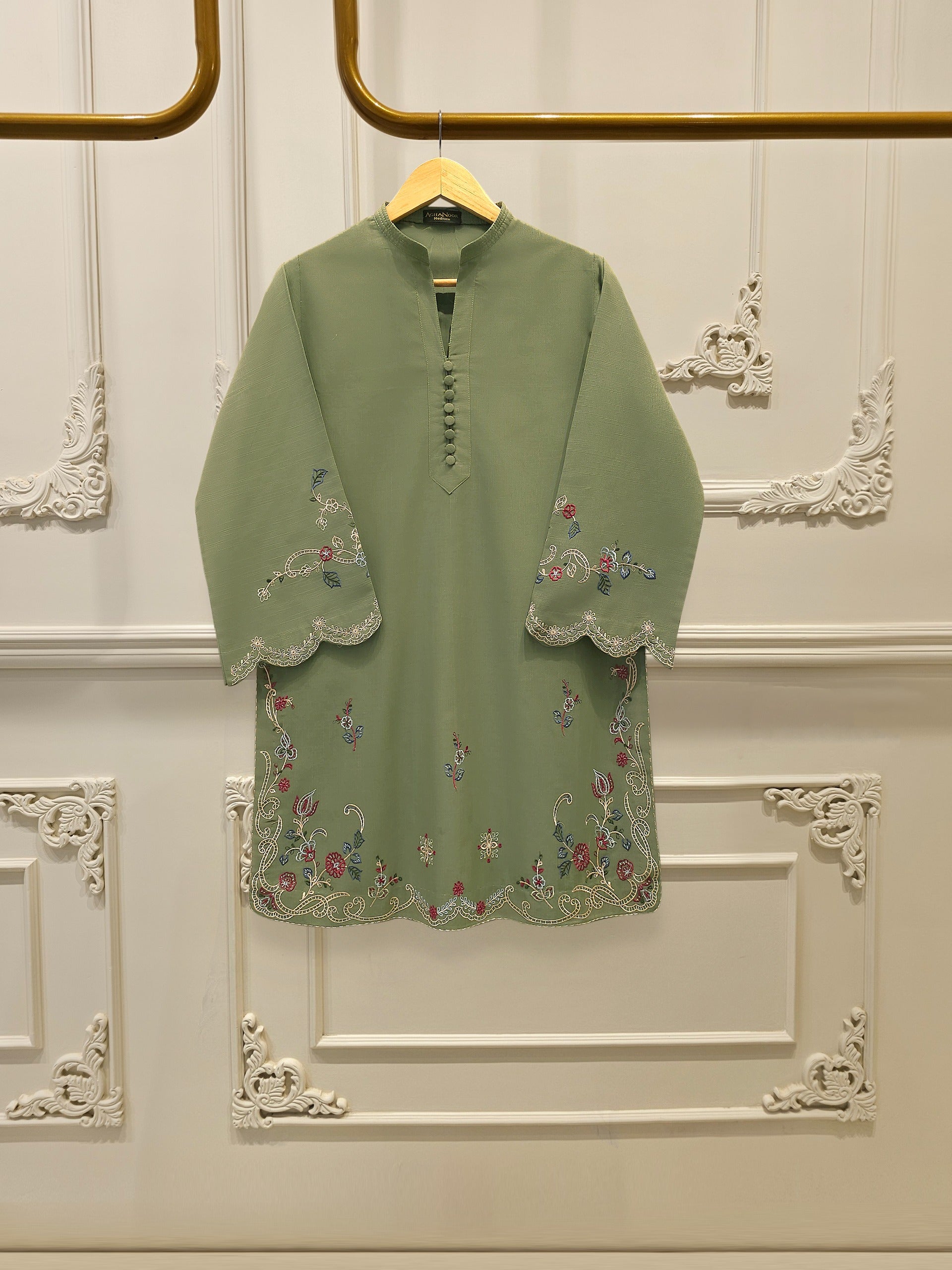 2 Piece - Embroidered Khaddar Suit S112925