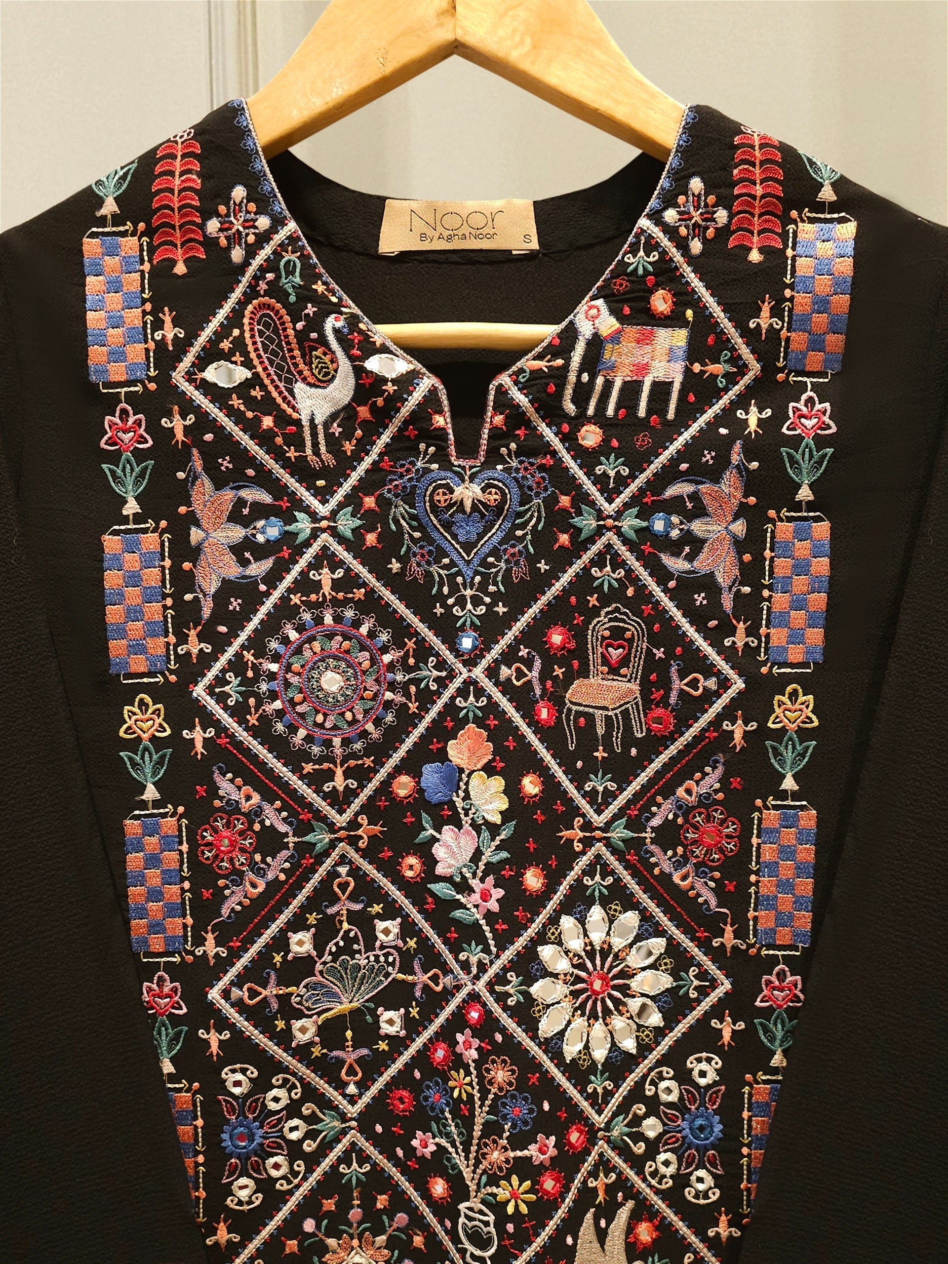 Embroidered Georgette Shirt WS00215