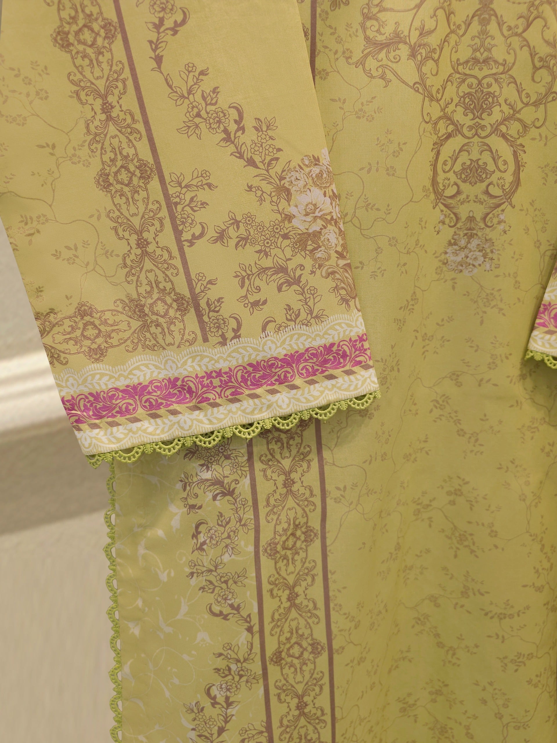 3 Piece - Digital Printed Cambric Suit S112979