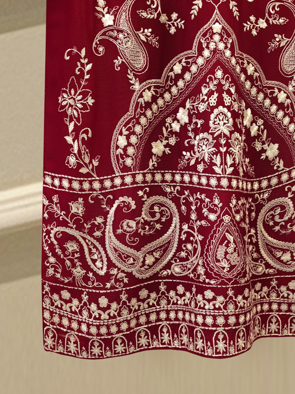 3 Piece - Pure Embroidered Cotton Net Suit S112982