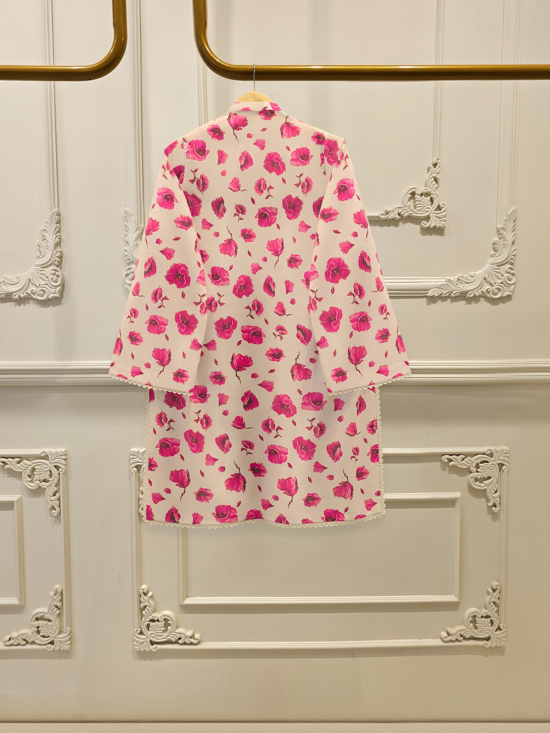 3 Piece - Digital Printed Cambric Suit S113016