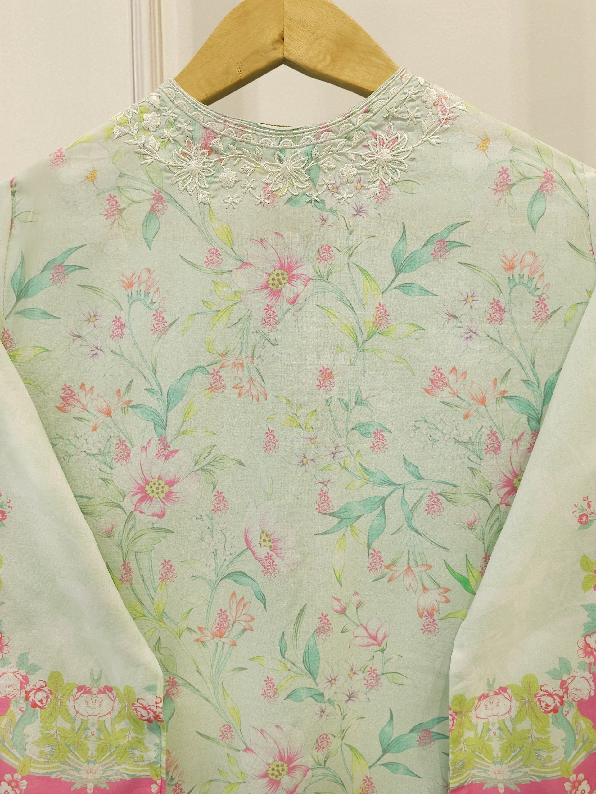 3 Piece - Digital Printed Embroidered Cambric Suit S113067