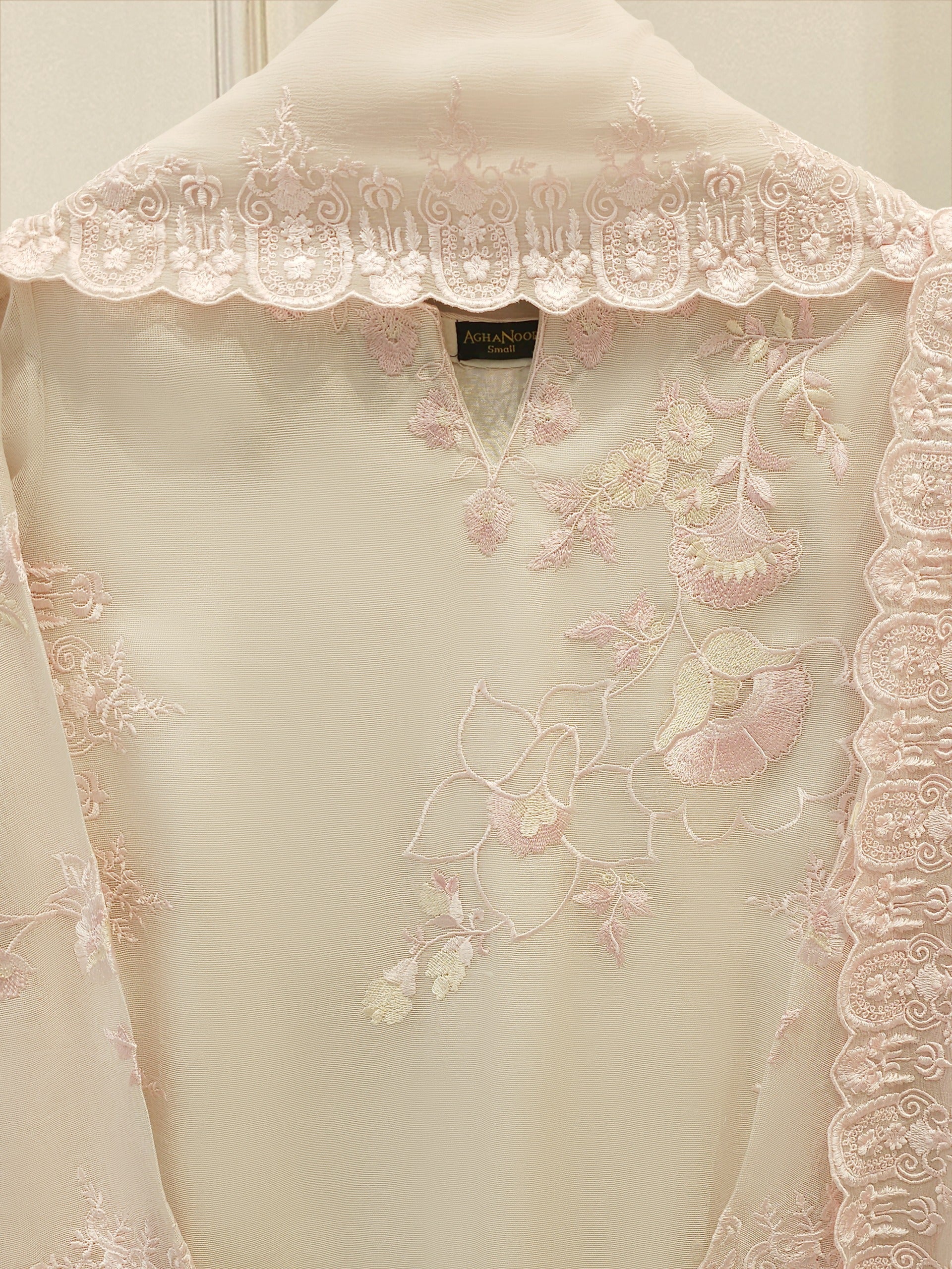 3 Piece - Pure Embroidered Cotton Net Suit S113079