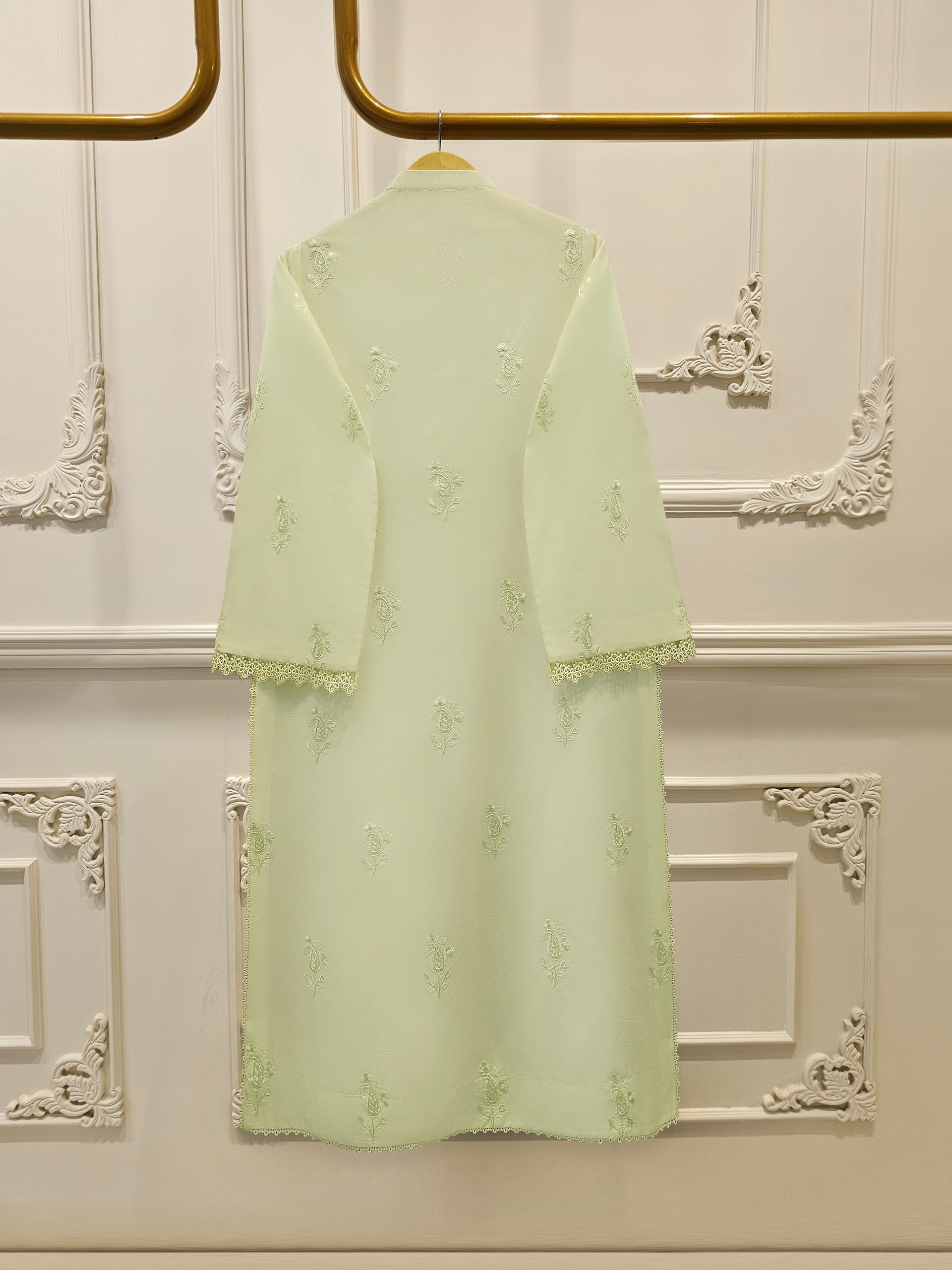 3 Piece - Embroidered Cambric Suit S113490