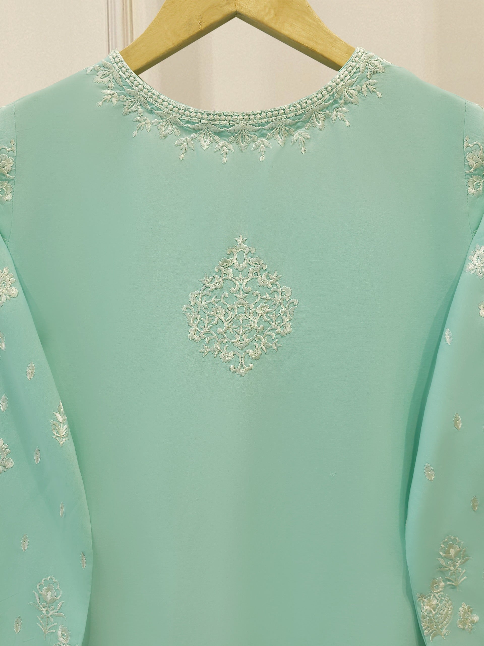 3 Piece - Embroidered Cambric Suit S113601