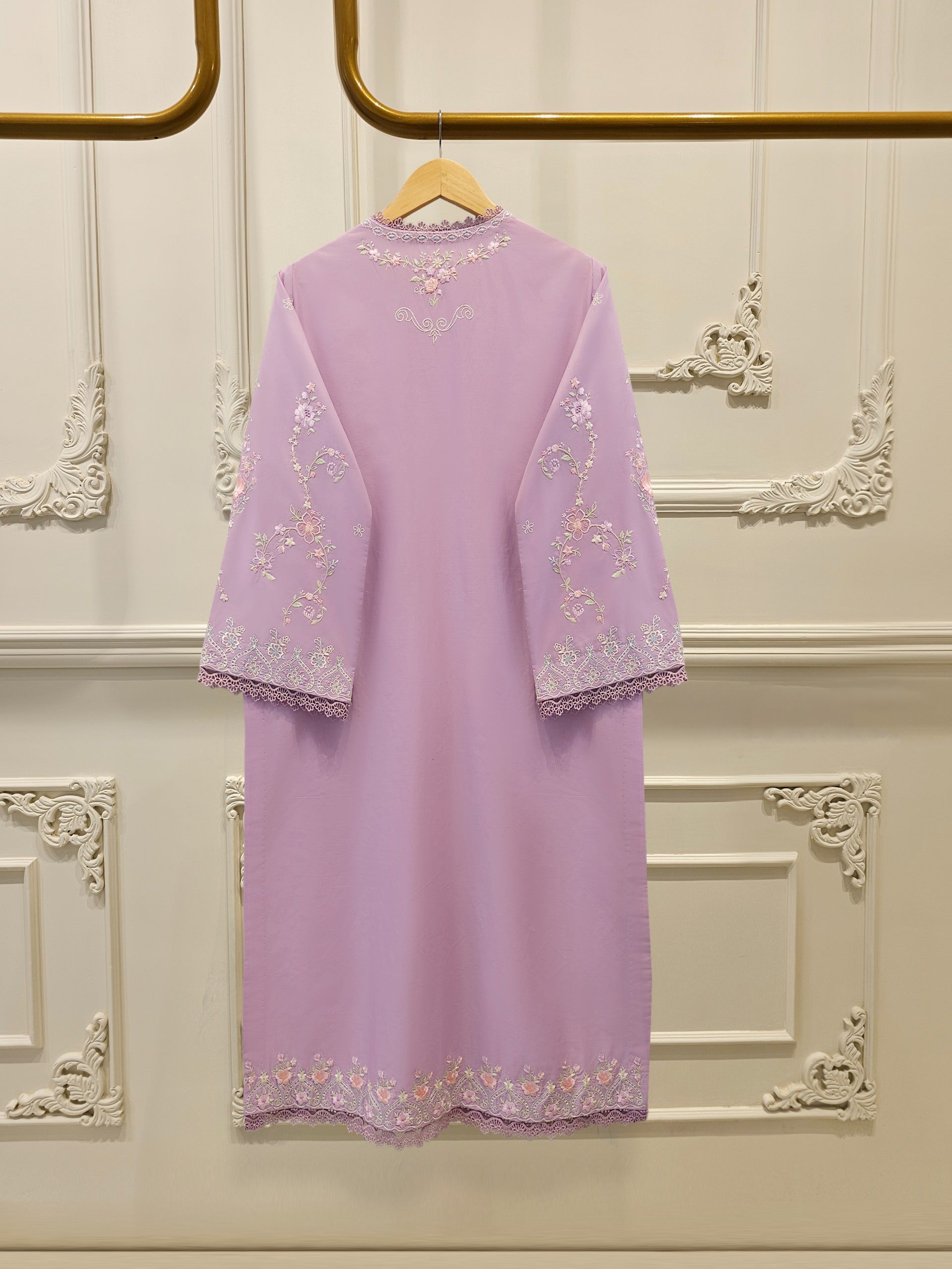 2 Piece - Embroidered Cambric Suit S114087