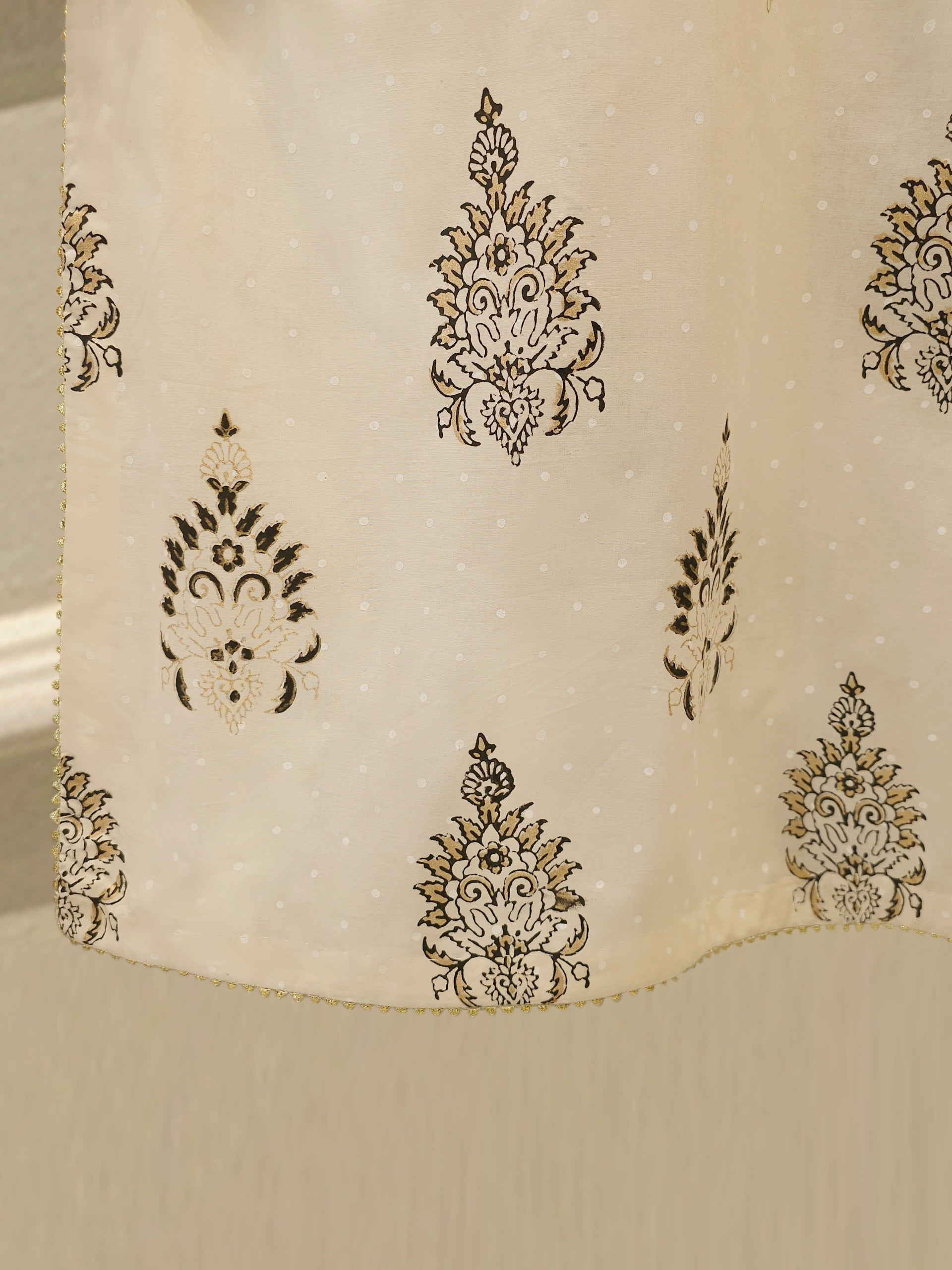3 Piece - Hand Block Printed Kora Cotton Suit S114102