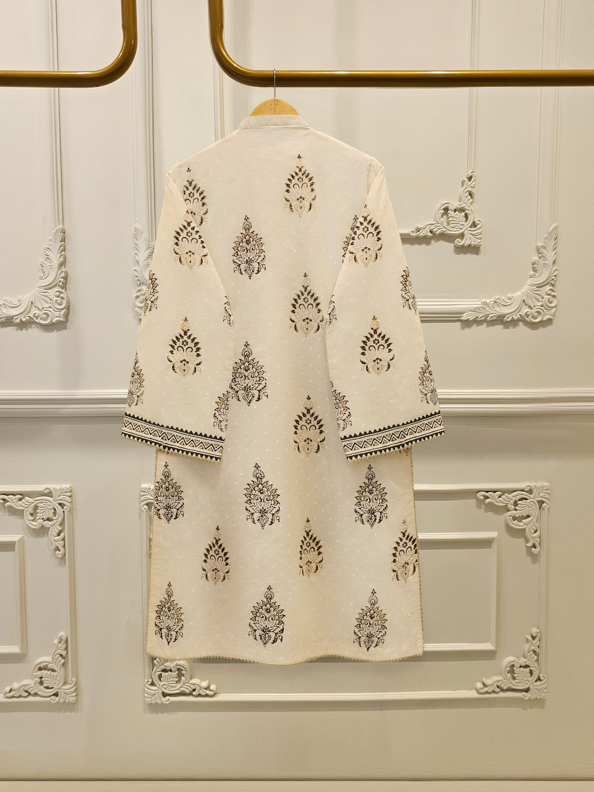 3 Piece - Hand Block Printed Kora Cotton Suit S114102