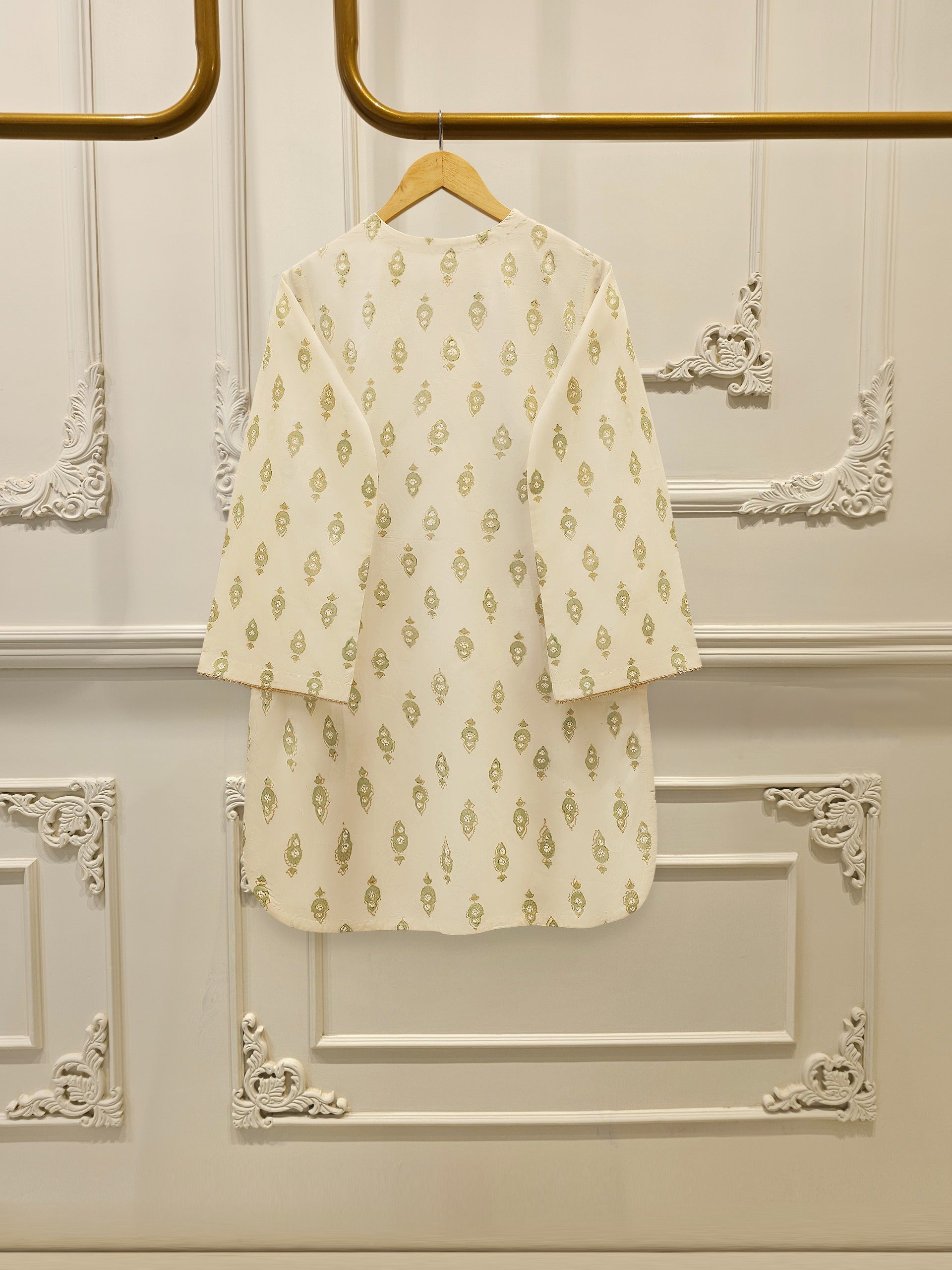 3 Piece - Hand Block Printed Kora Cotton Suit S114195