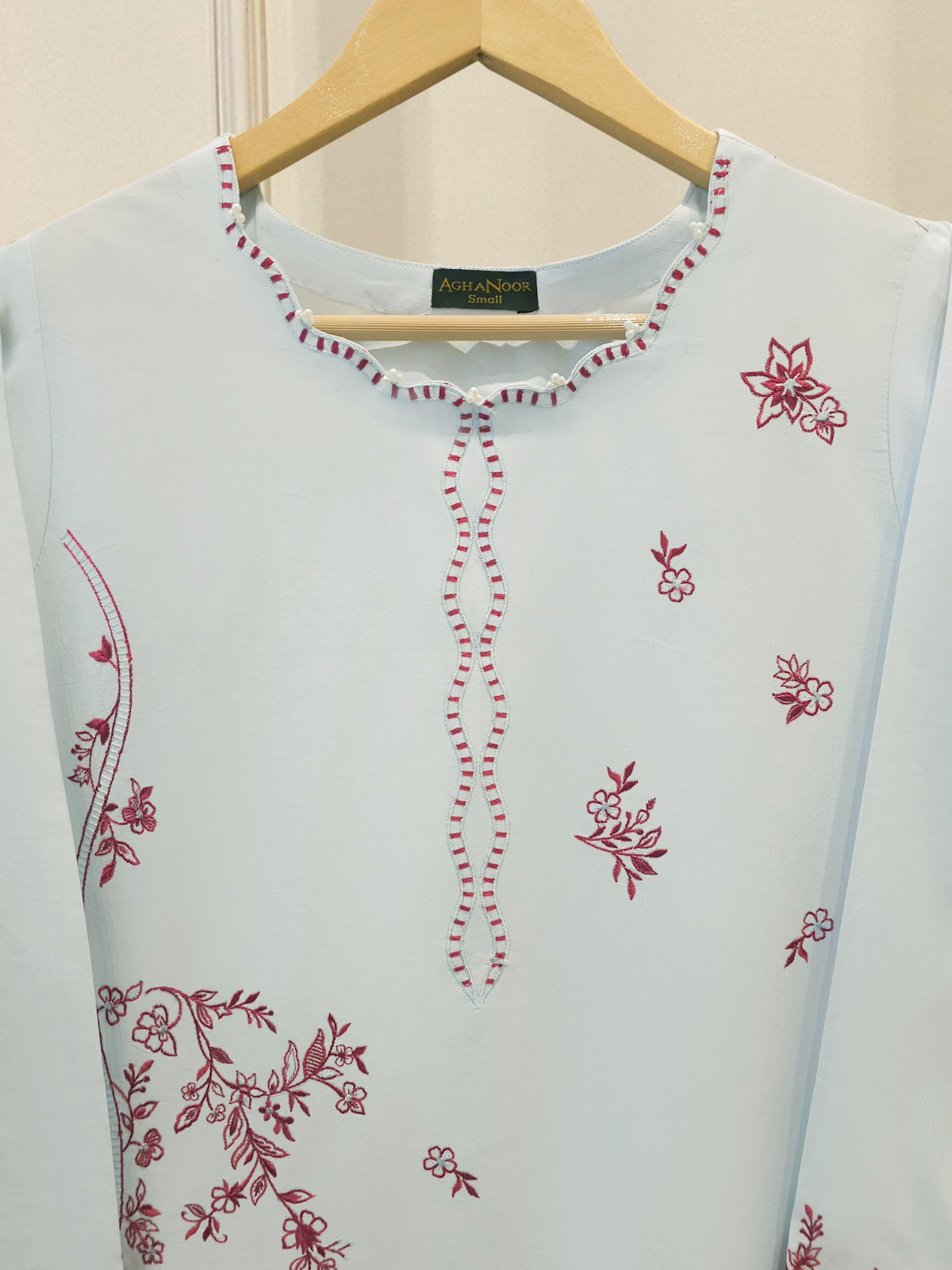 2 Piece - Embroidered Cambric Suit S114191
