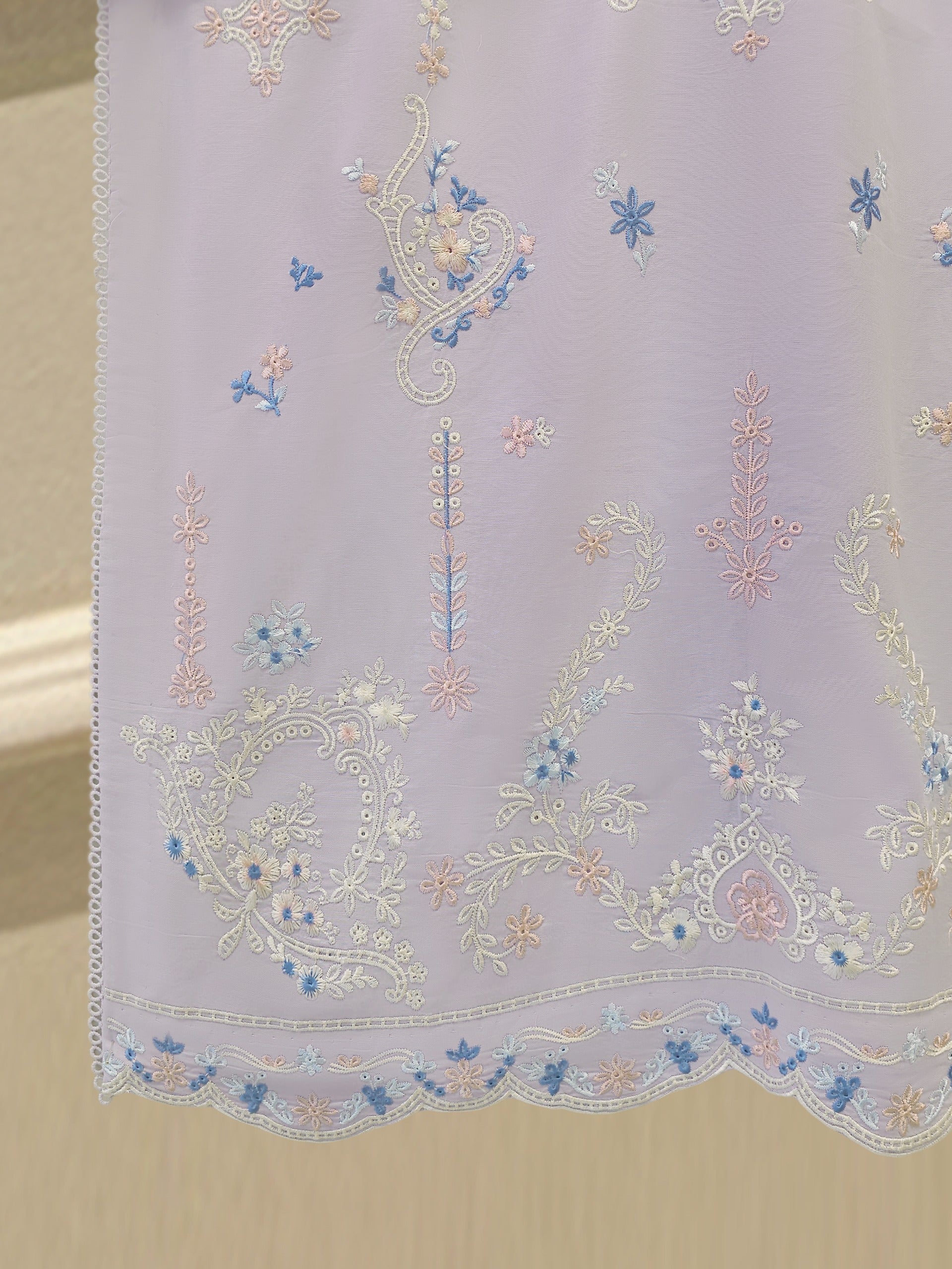 2 Piece - Embroidered Cambric Suit S114213