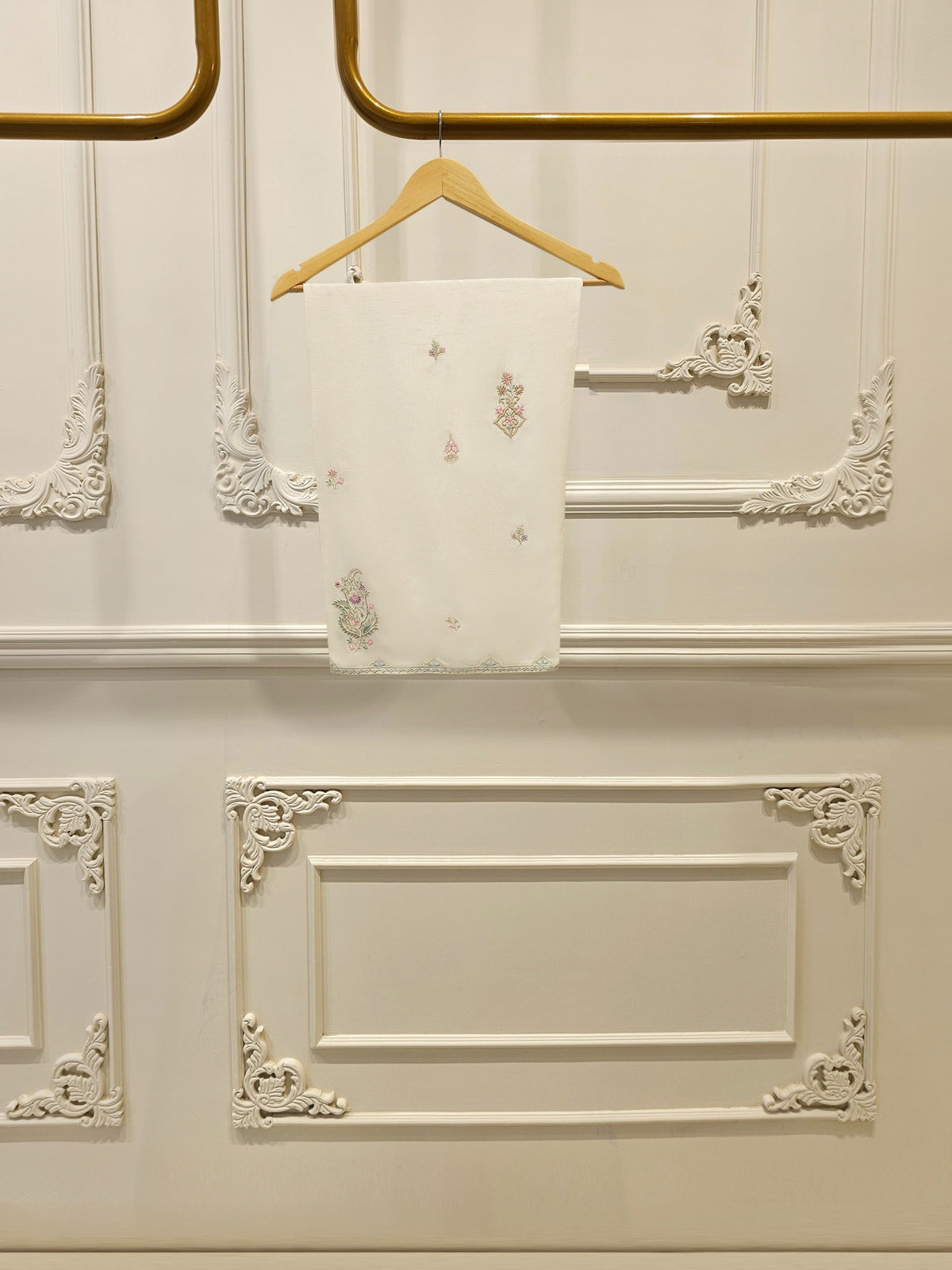 3 Piece - Embroidered Kora Cotton Suit WS00305