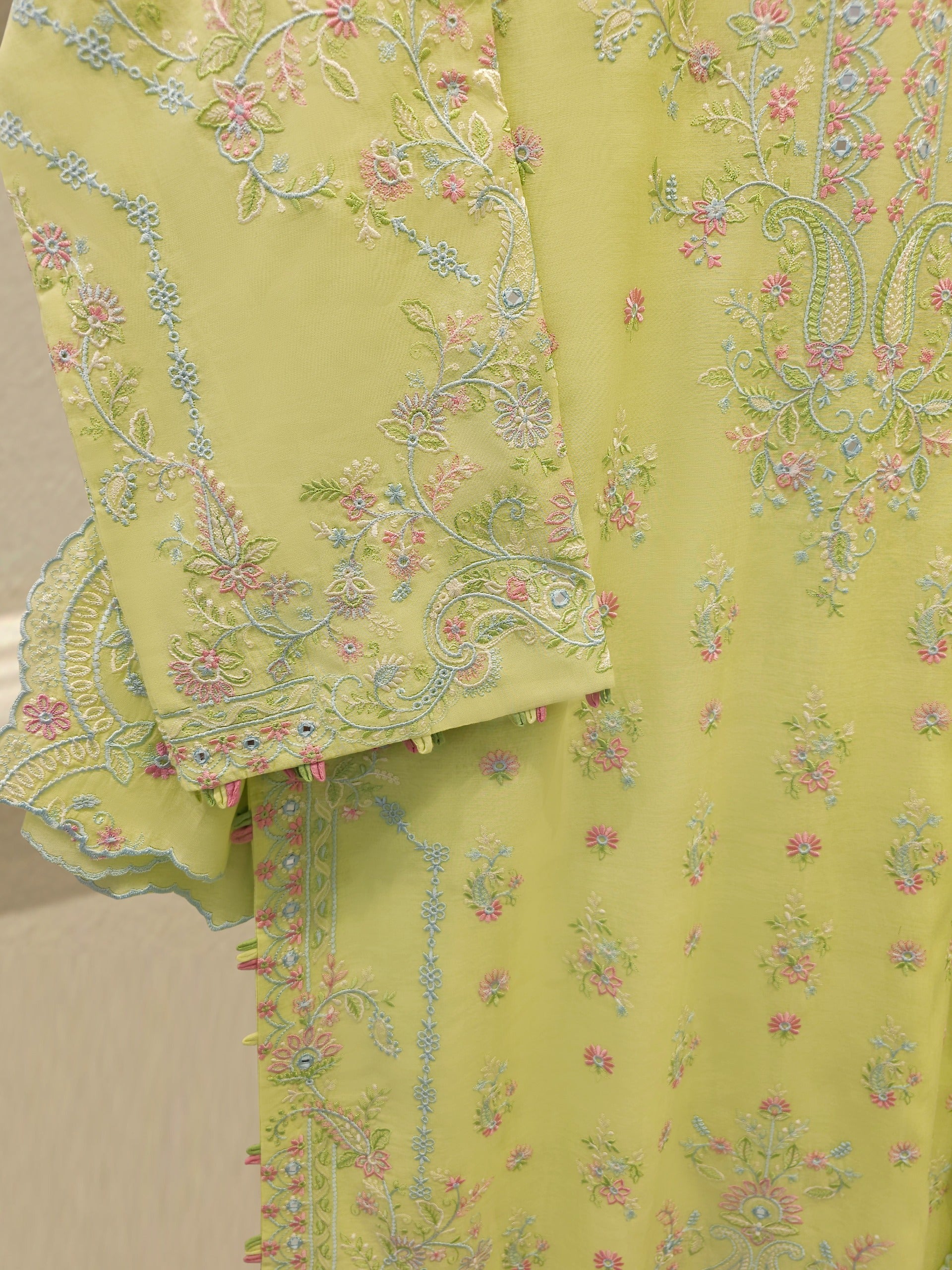 2 Piece - Embroidered Kora Cotton Suit S114280