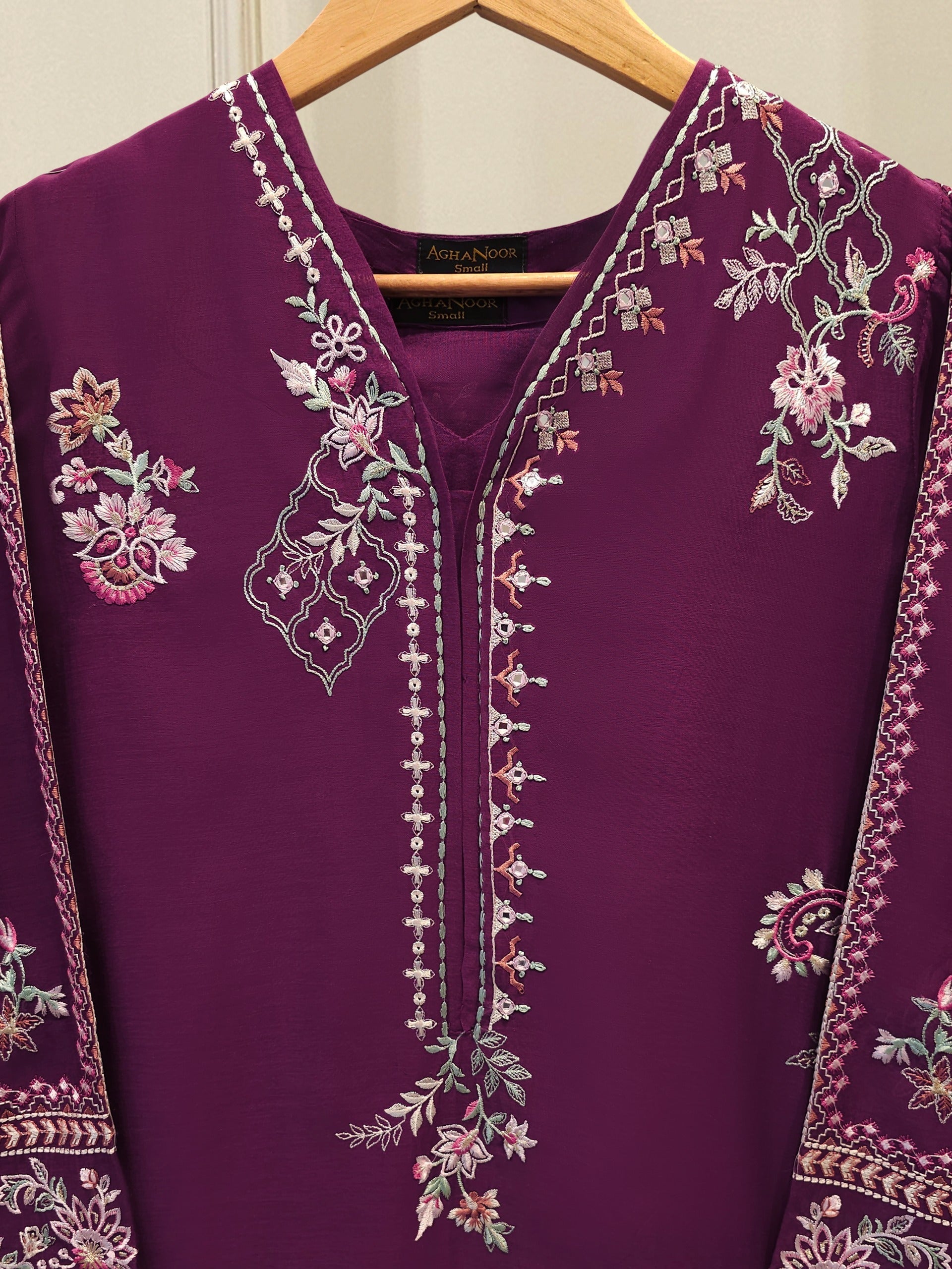 Embroidered Kora Cotton Shirt S114315