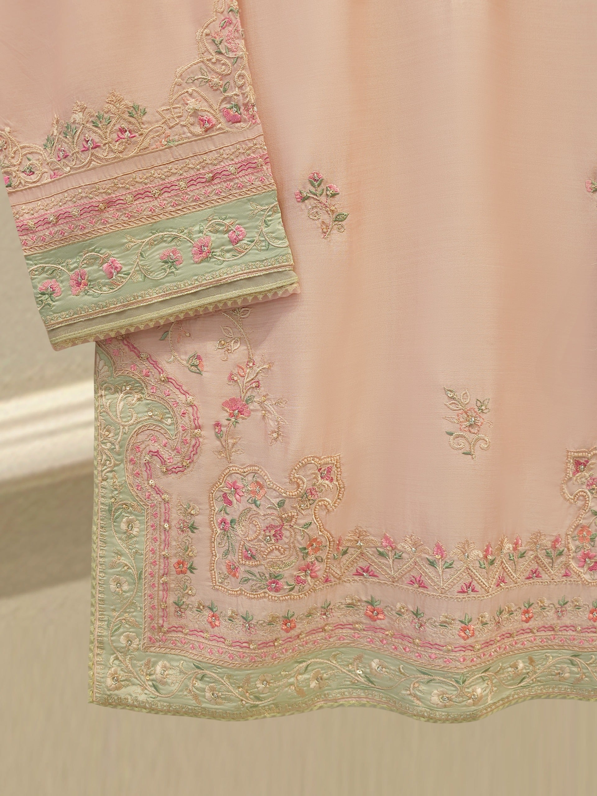 3 Piece - Pure Khaddi Silk Embroidered S114328