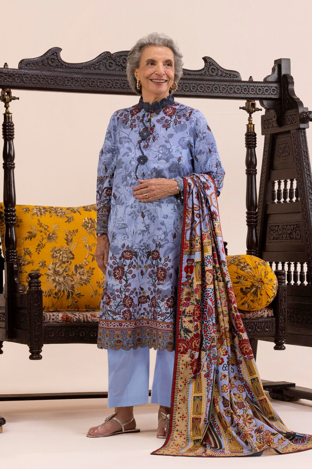 Unstitched 3 Piece Lawn Suit